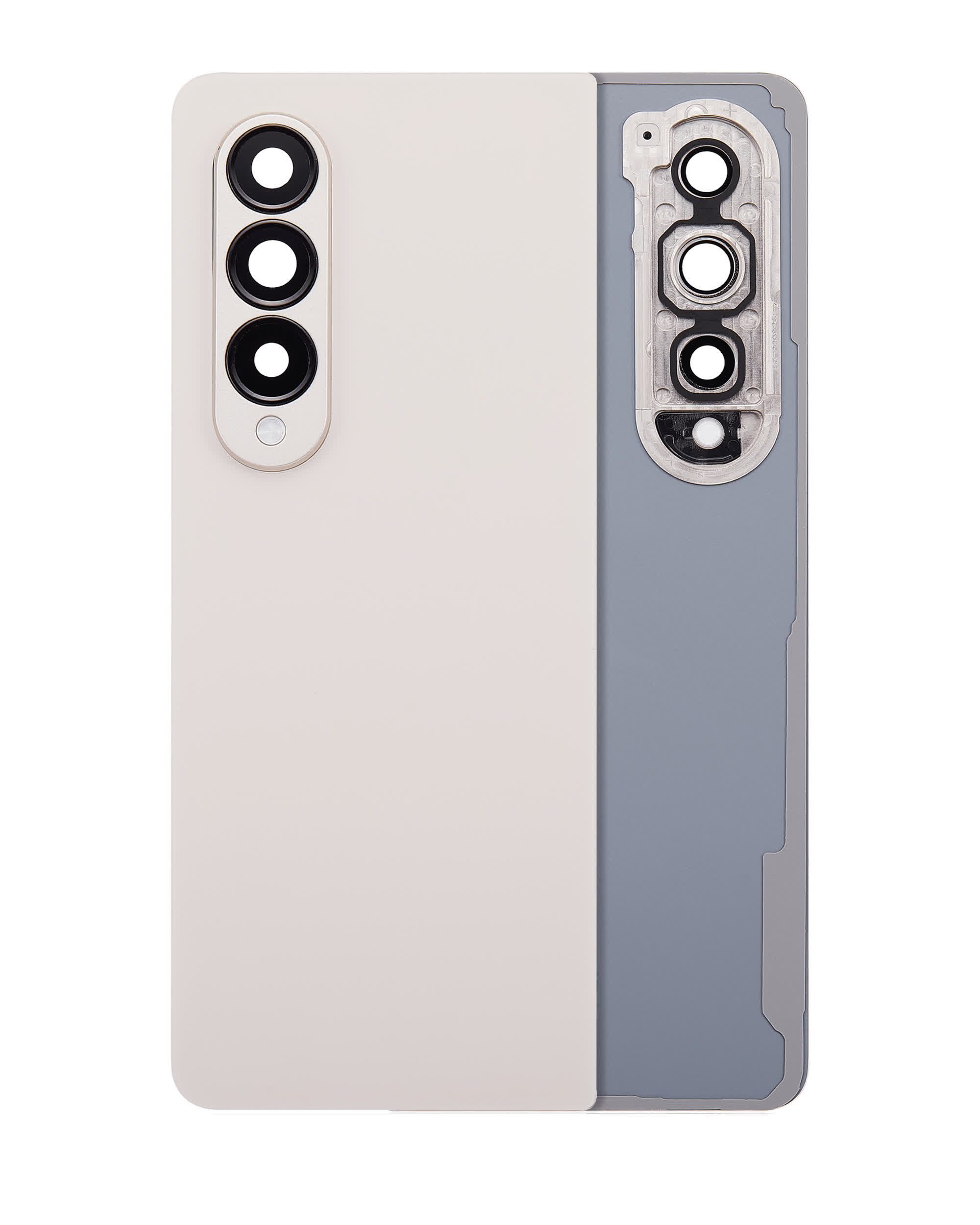Rückdeckelglas mit Kameraglas für Samsung Galaxy Z Fold 4 (Service Pack) (Beige)