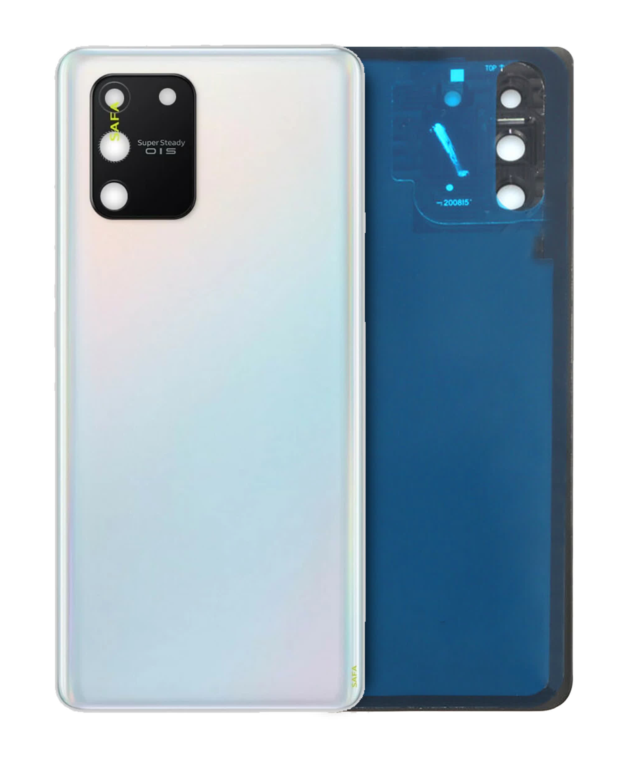 Rückdeckelglas mit Kameraglas für Samsung Galaxy S10 Lite (Service Pack) (Prism White)