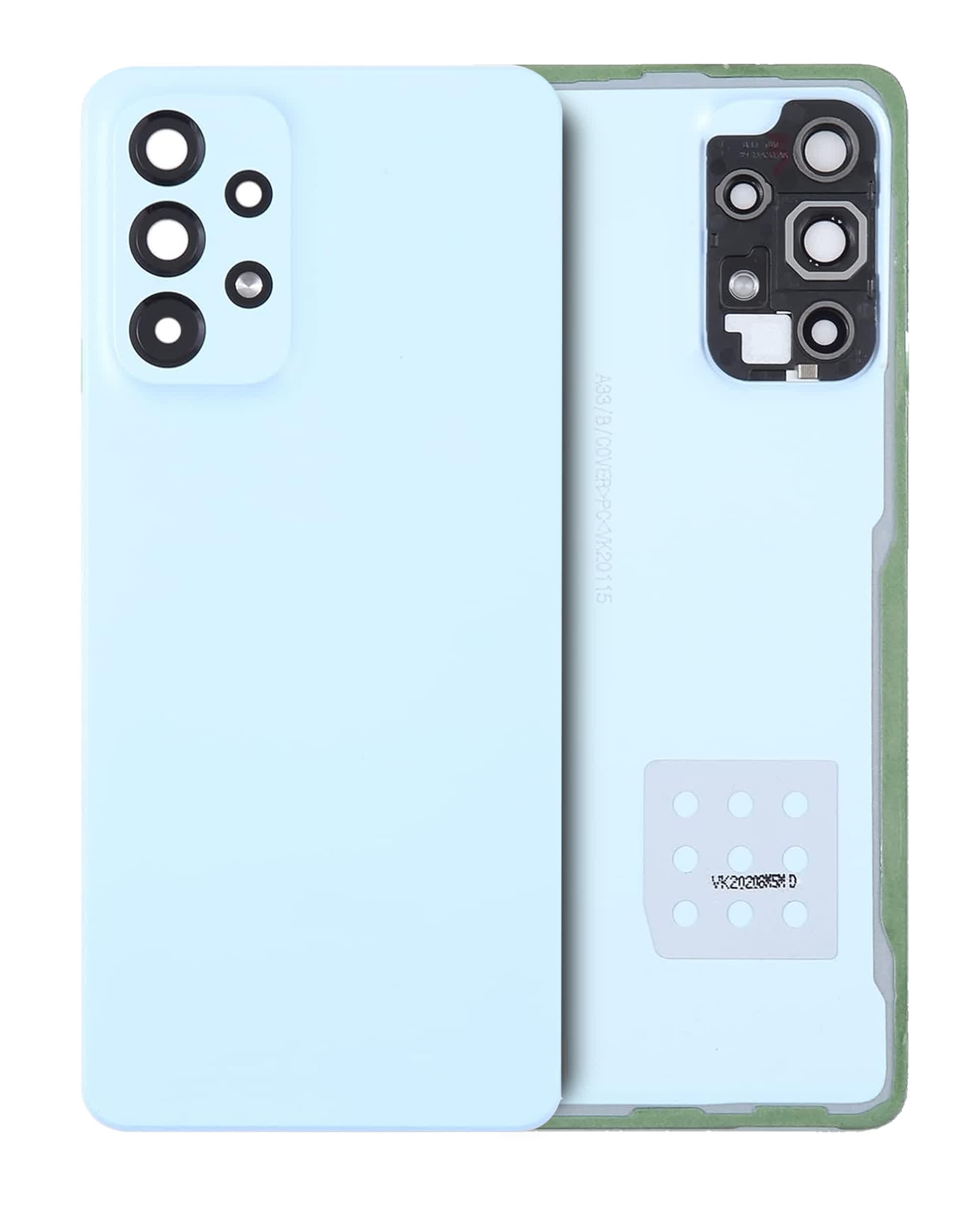 Rückdeckelglas mit Kameraglas für Samsung Galaxy A53 5G (A536 / 2022) (Service Pack) (Blue (Blau))