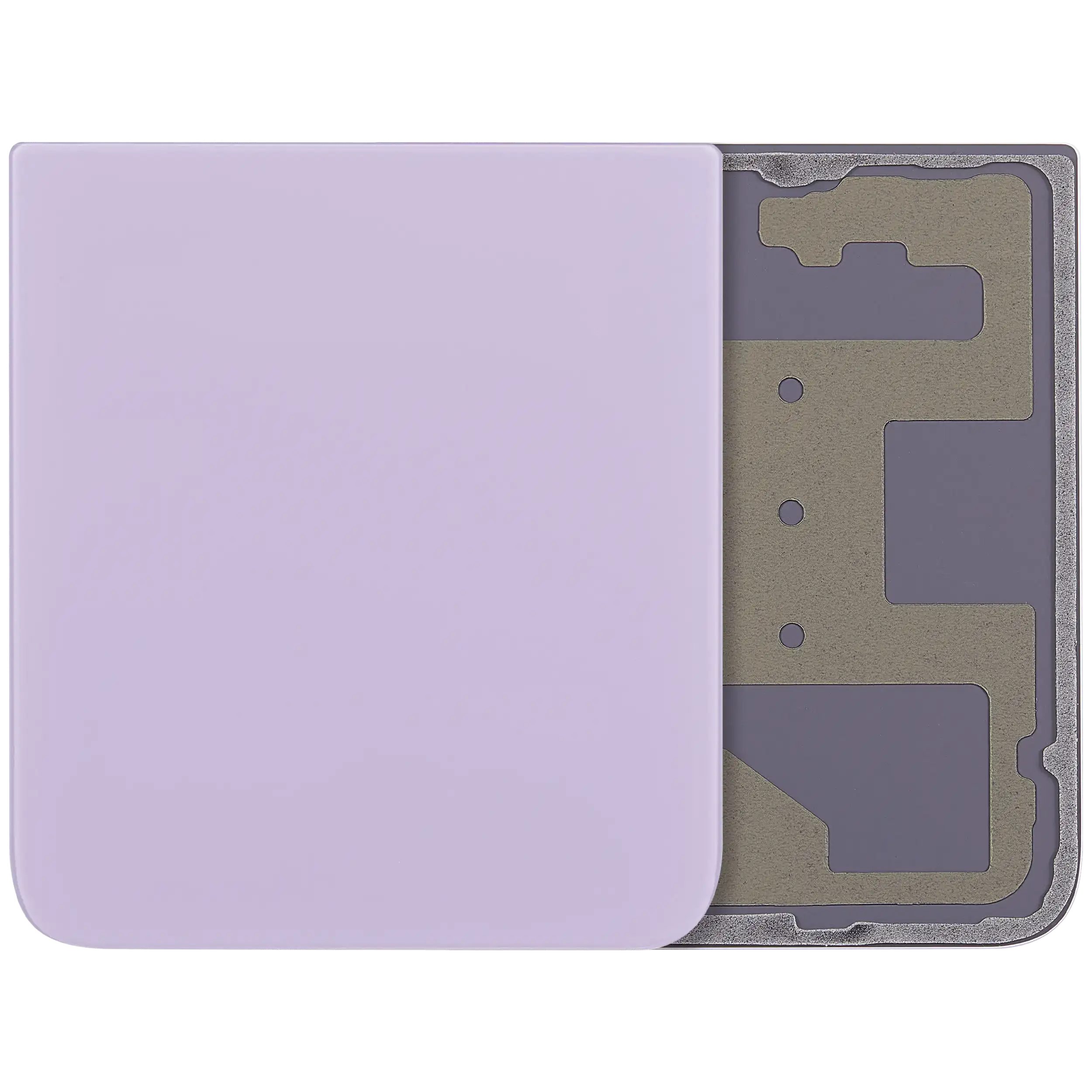Bottom Rückdeckelglas für Samsung Galaxy Z Flip 4 (Service Pack) (Graphite) – Bild 5