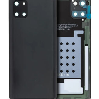 Rückdeckelglas mit Kameraglas für Samsung Galaxy Note 10 Lite (Service Pack) (Aura Black)