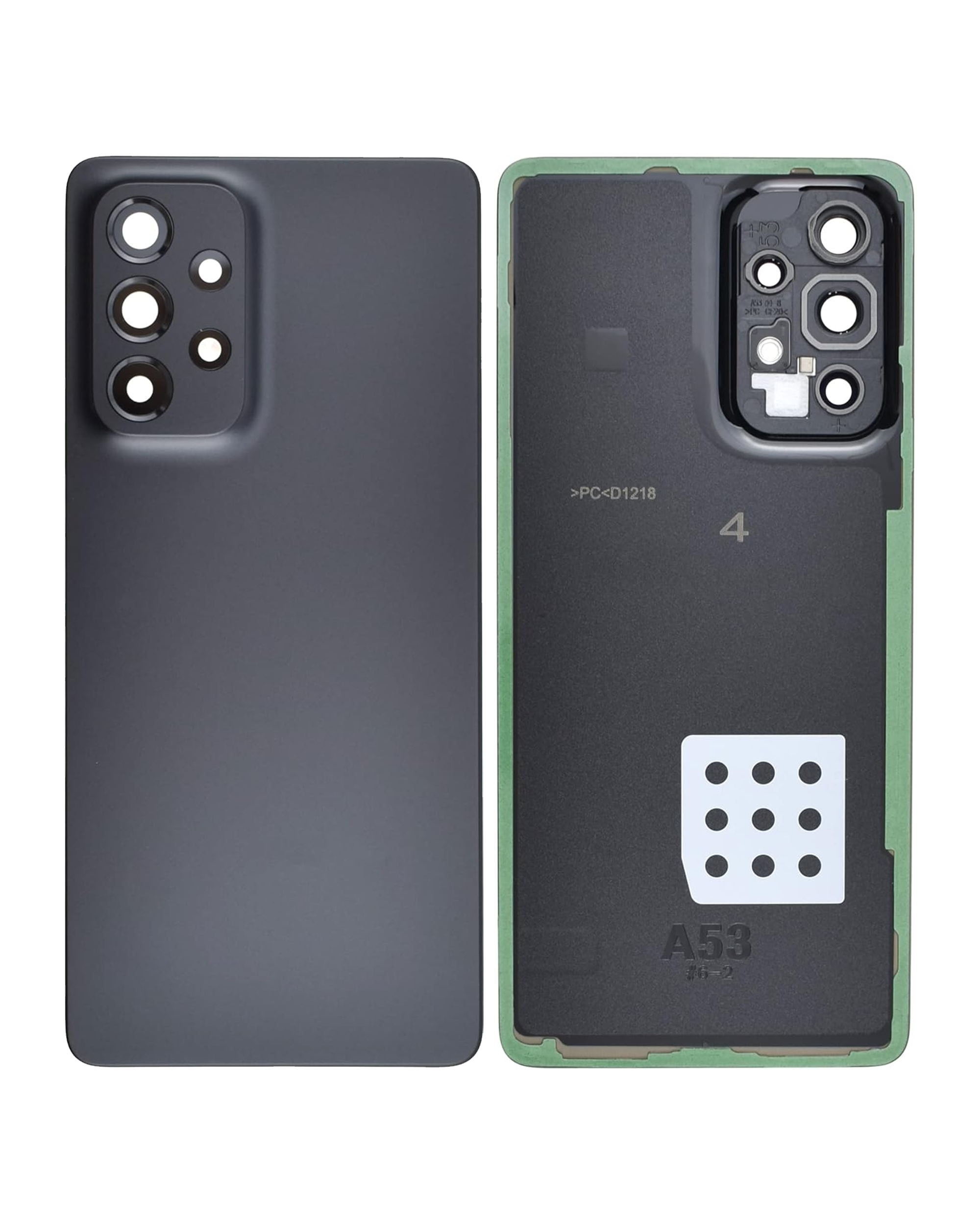 Rückdeckelglas mit Kameraglas für Samsung Galaxy A53 5G (A536 / 2022) (Service Pack) (Black (Schwarz)) – Bild 3