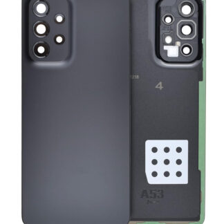 Rückdeckelglas mit Kameraglas für Samsung Galaxy A53 5G (A536 / 2022) (Service Pack) (Black (Schwarz))