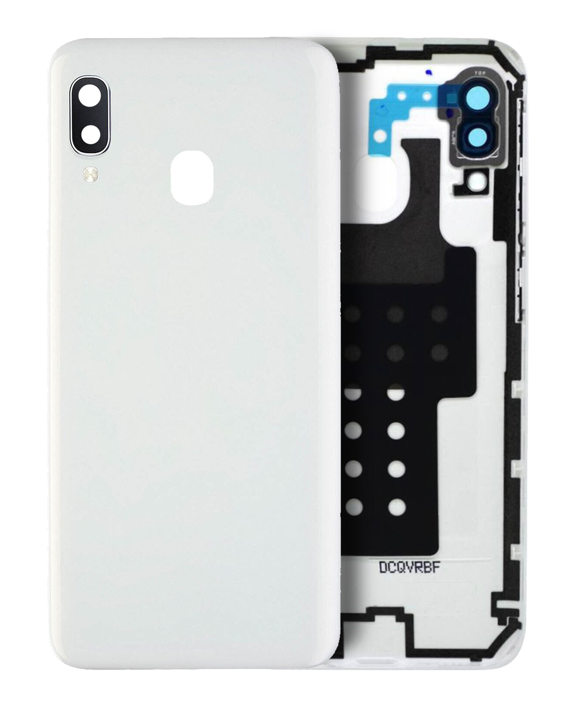 Rückdeckelglas mit Kameraglas für Samsung Galaxy A20E (A202 / 2019) (Service Pack) (Blue (Blau)) – Bild 4