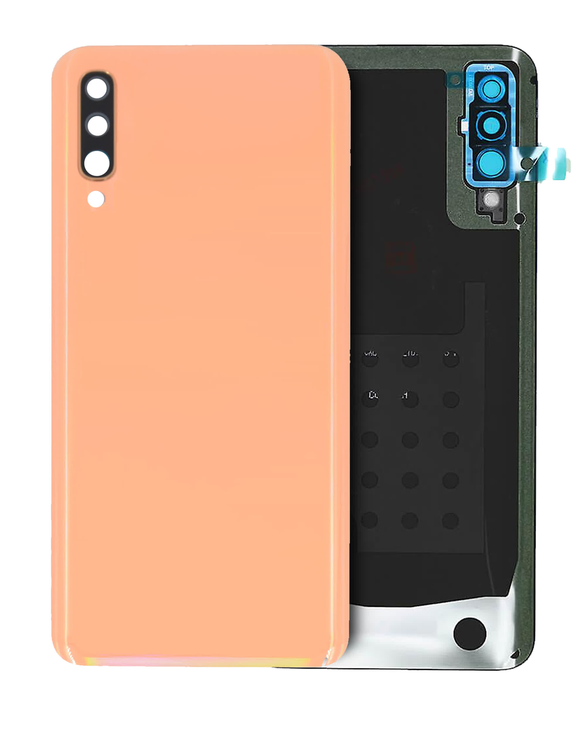 Rückdeckelglas mit Kameraglas für Samsung Galaxy A50 (A505 /2019) (Service Pack) (Orange)