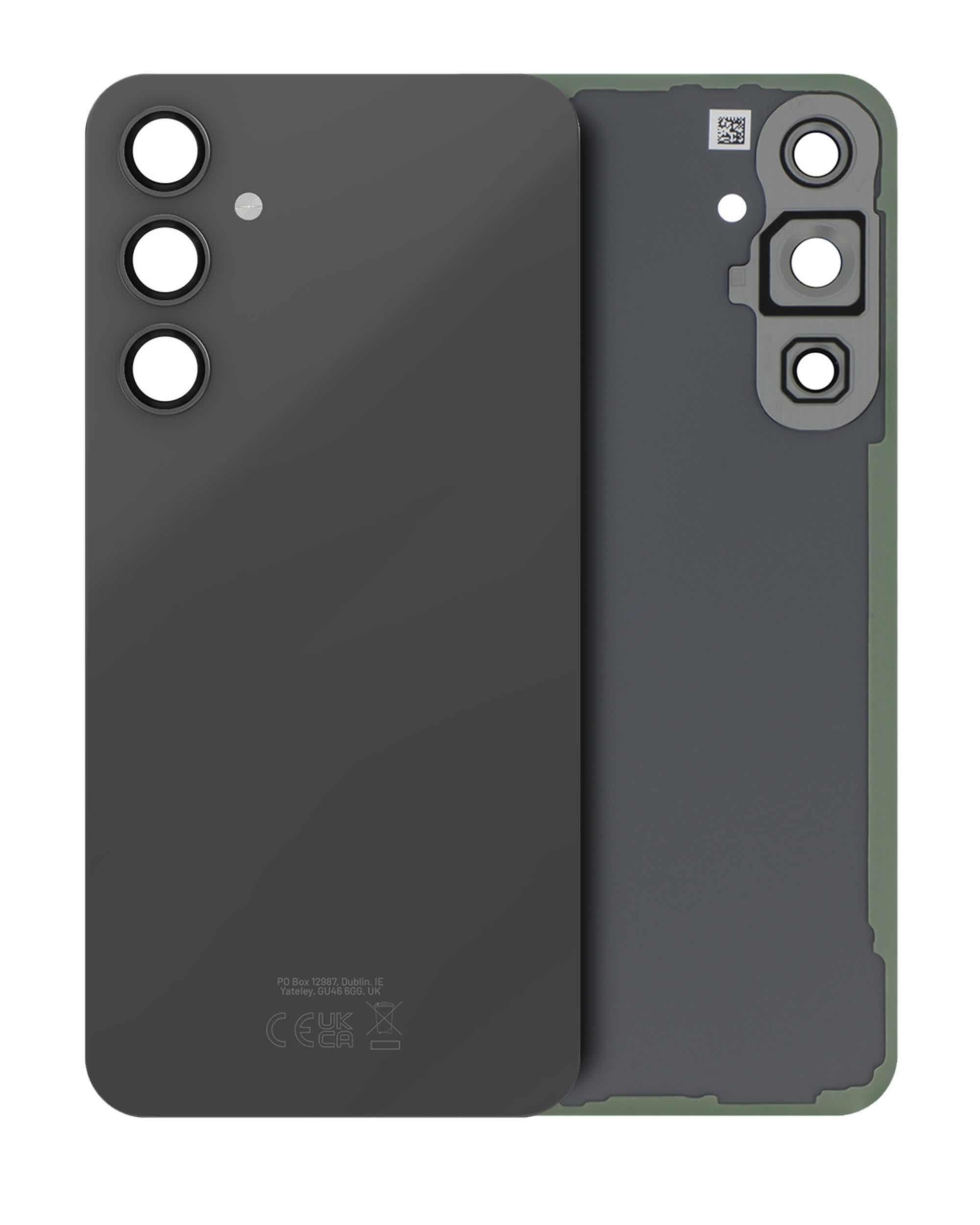 Rückdeckelglas mit Kameraglas für Samsung Galaxy S23 FE (Service Pack) (Graphite)