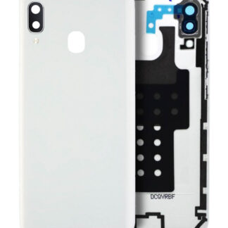 Rückdeckelglas mit Kameraglas für Samsung Galaxy A20E (A202 / 2019) (Service Pack) (White (Weiß))