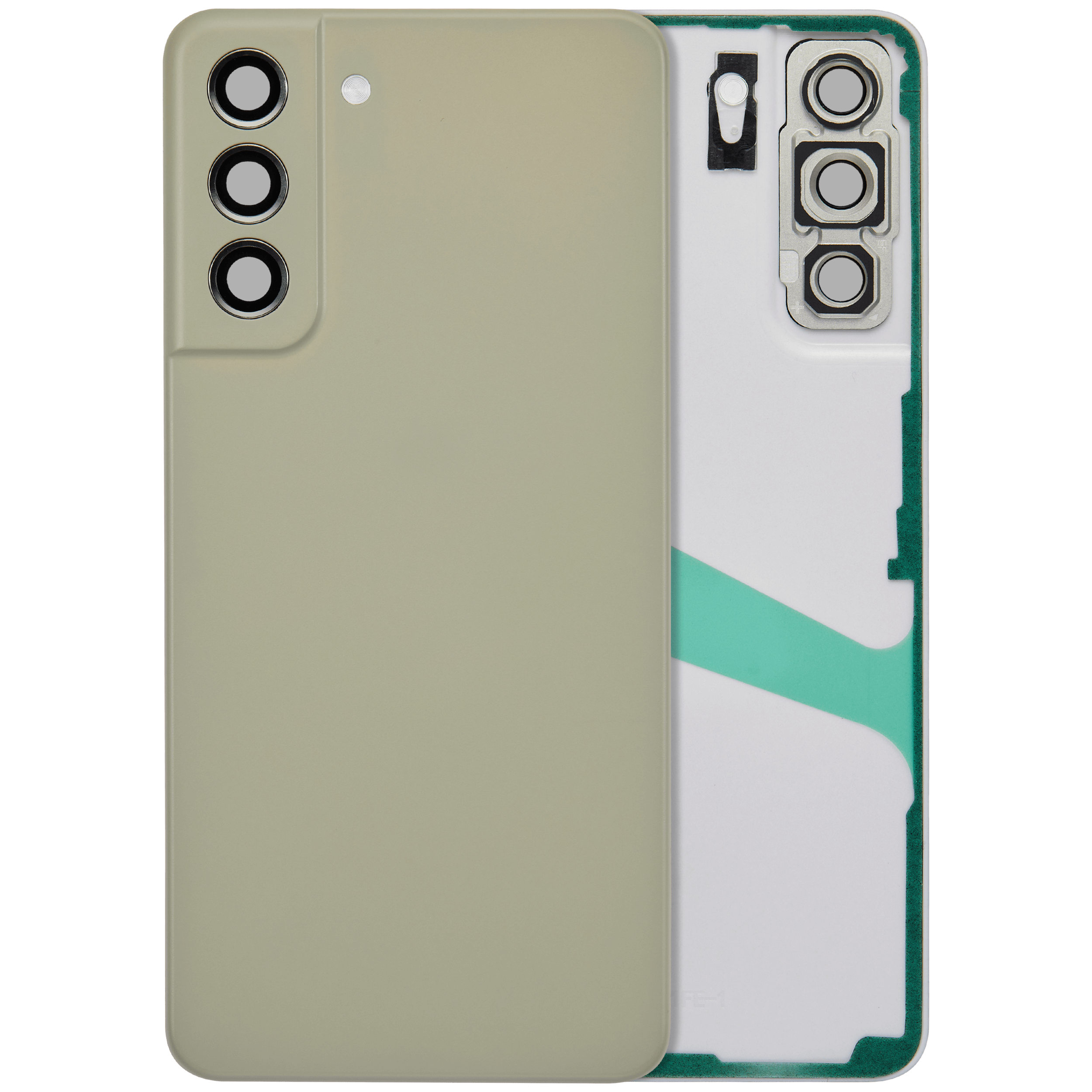 Rückdeckelglas mit Kameraglas für Samsung Galaxy S21 FE (Service Pack) (Olive) – Bild 5
