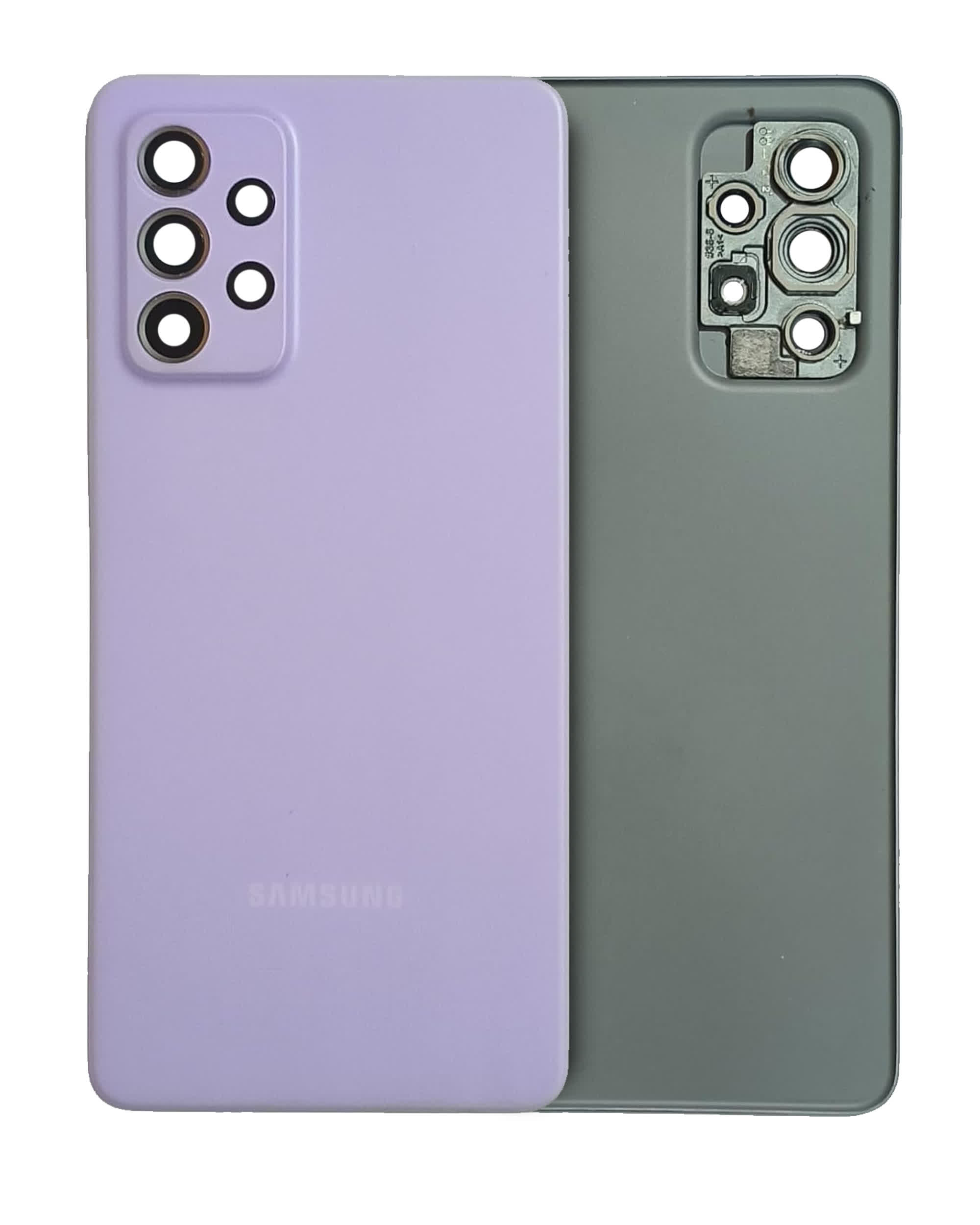 Rückdeckelglas mit Kameraglas für Samsung Galaxy A52 4G (A525 / 2021) (Service Pack) (Awesome Violet)