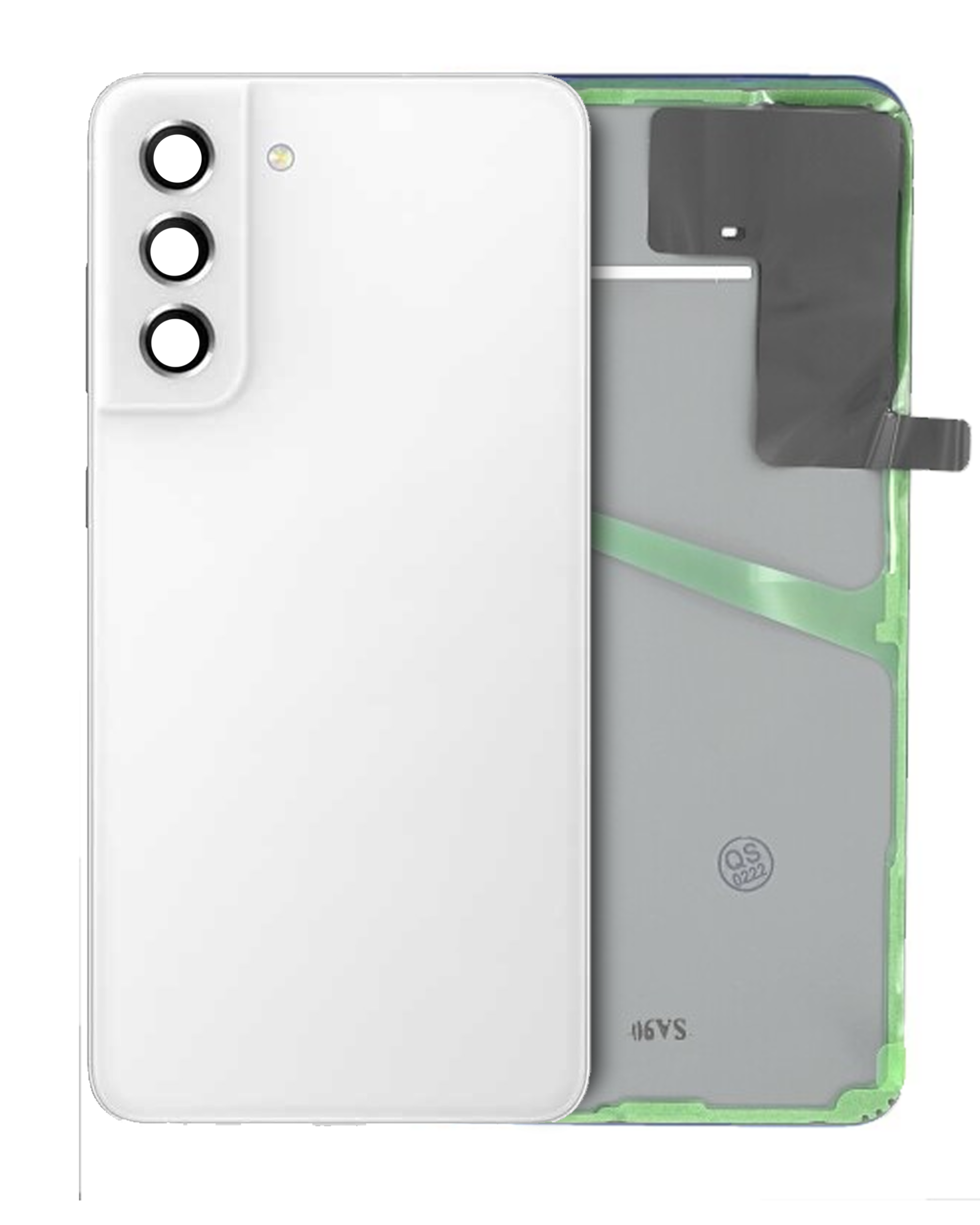 Rückdeckelglas mit Kameraglas für Samsung Galaxy S21 FE (Service Pack) (Violet (Violett)) – Bild 5