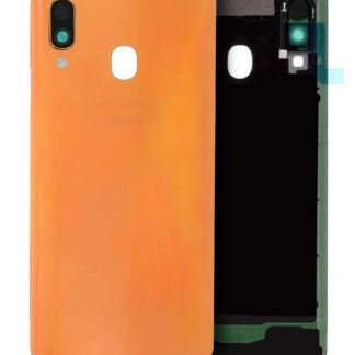 Rückdeckelglas mit Kameraglas für Samsung Galaxy A40 (A405 / 2019) (Service Pack) (Orange)