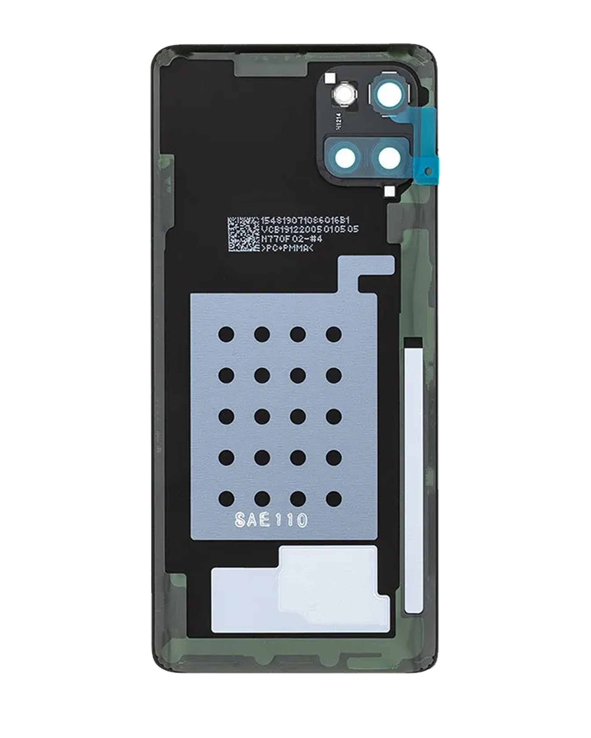 Rückdeckelglas mit Kameraglas für Samsung Galaxy Note 10 Lite (Service Pack) (Aura Glow) – Bild 4