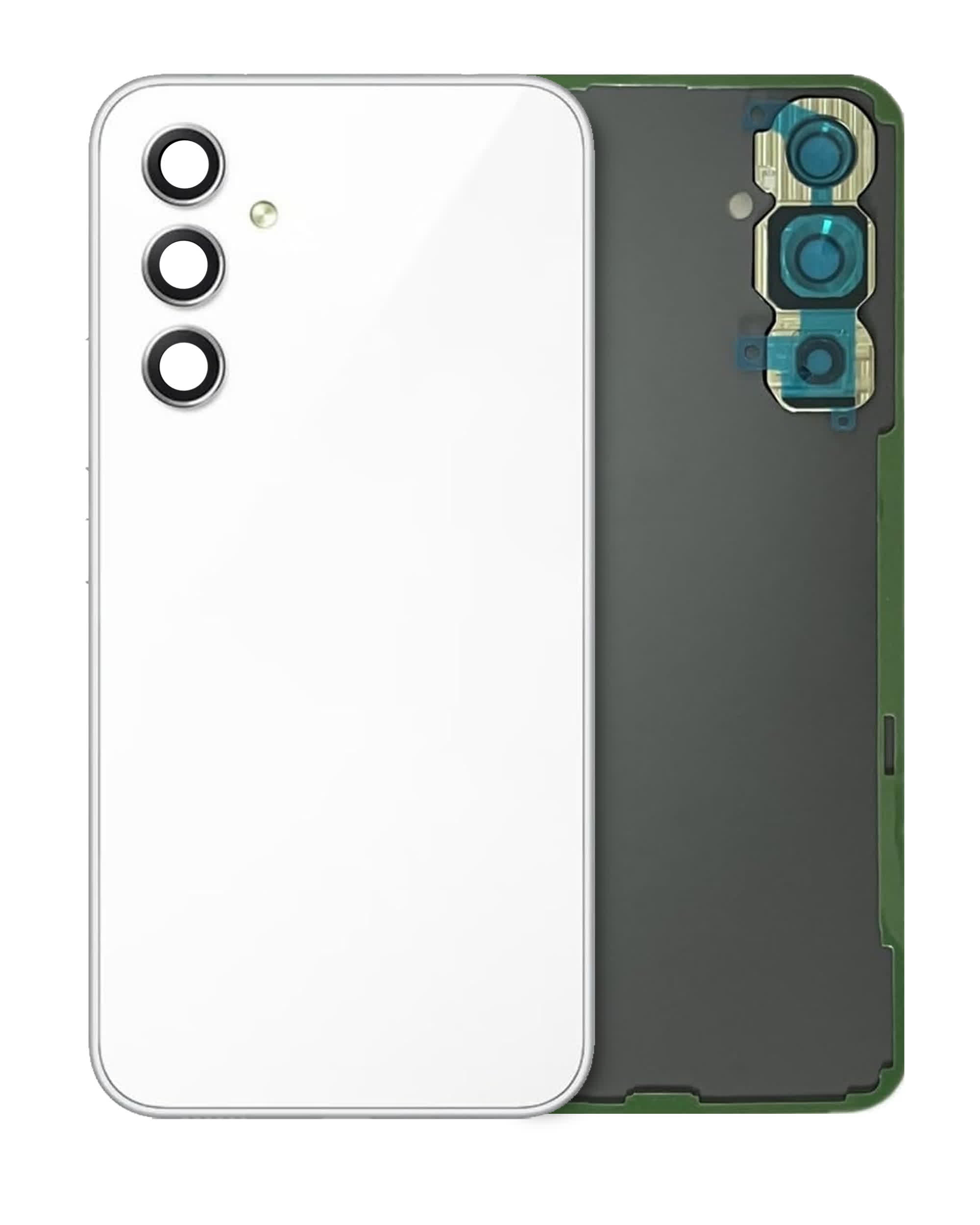 Rückdeckelglas mit Kameraglas für Samsung Galaxy A54 5G (A546 / 2023) (Service Pack) (White (Weiß))