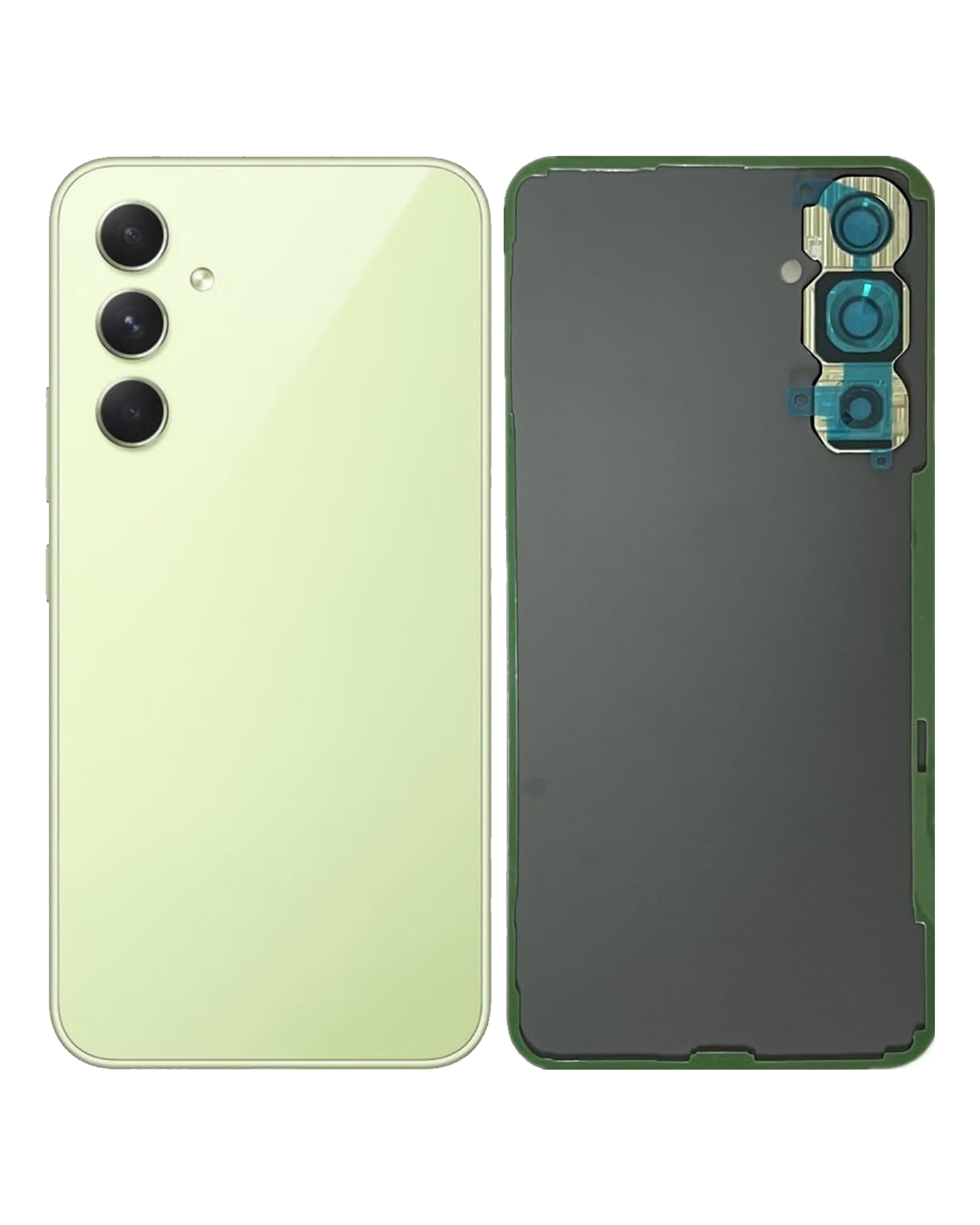 Rückdeckelglas mit Kameraglas für Samsung Galaxy A54 5G (A546 / 2023) (Service Pack) (Lime) – Bild 4
