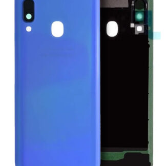 Rückdeckelglas mit Kameraglas für Samsung Galaxy A40 (A405 / 2019) (Service Pack) (Blue (Blau))