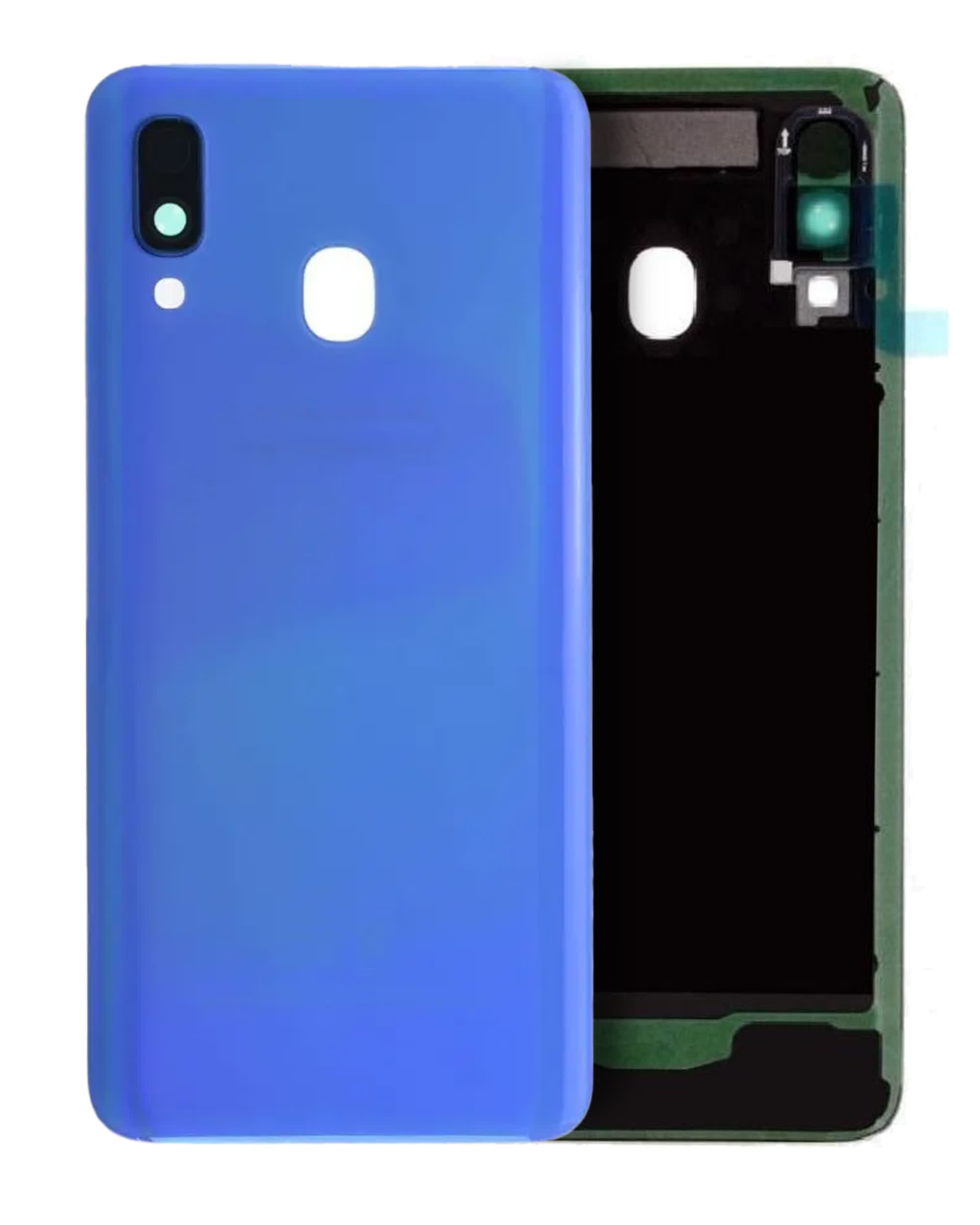 Rückdeckelglas mit Kameraglas für Samsung Galaxy A40 (A405 / 2019) (Service Pack) (Blue (Blau))