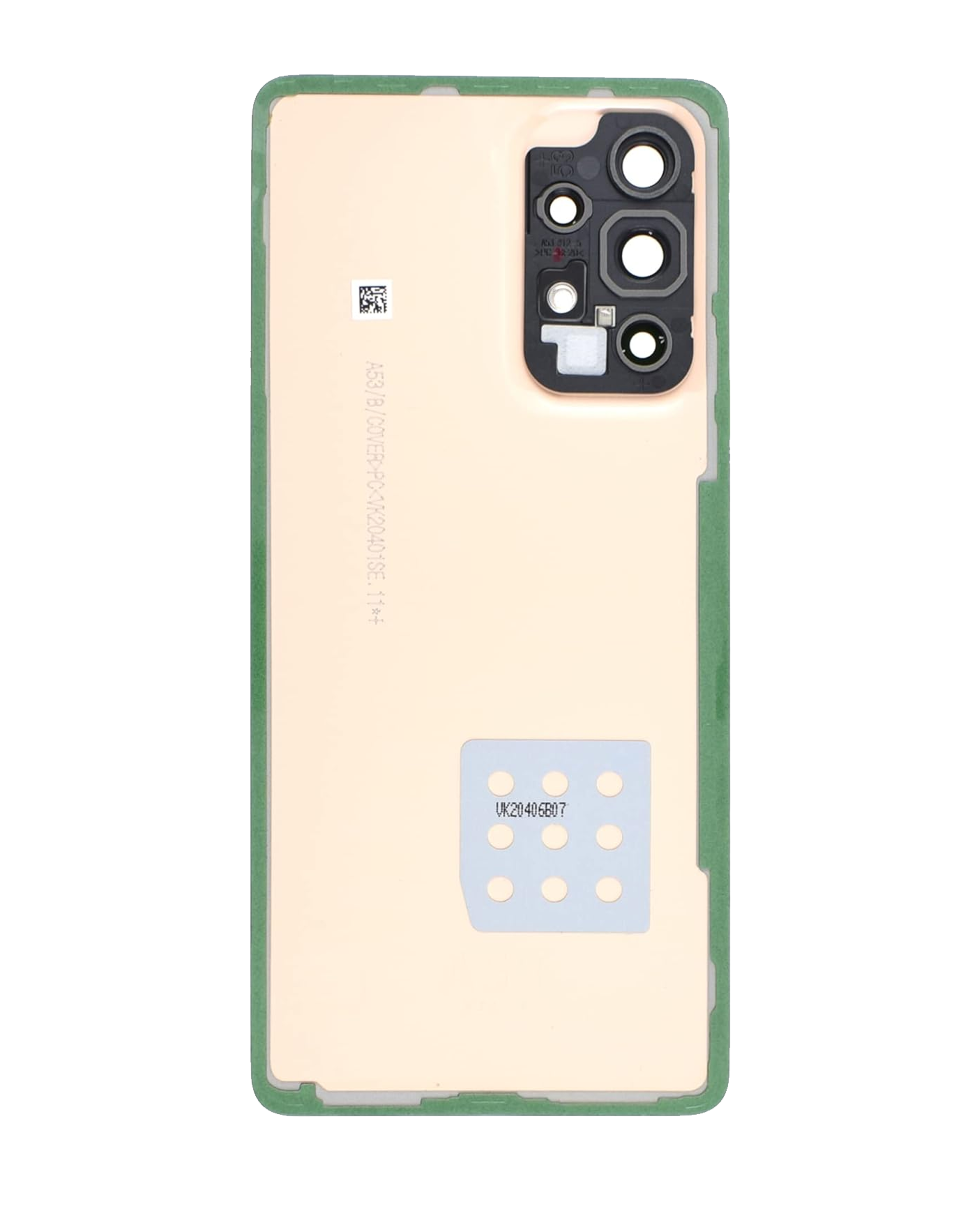 Rückdeckelglas mit Kameraglas für Samsung Galaxy A53 5G (A536 / 2022) (Service Pack) (Peach) – Bild 3