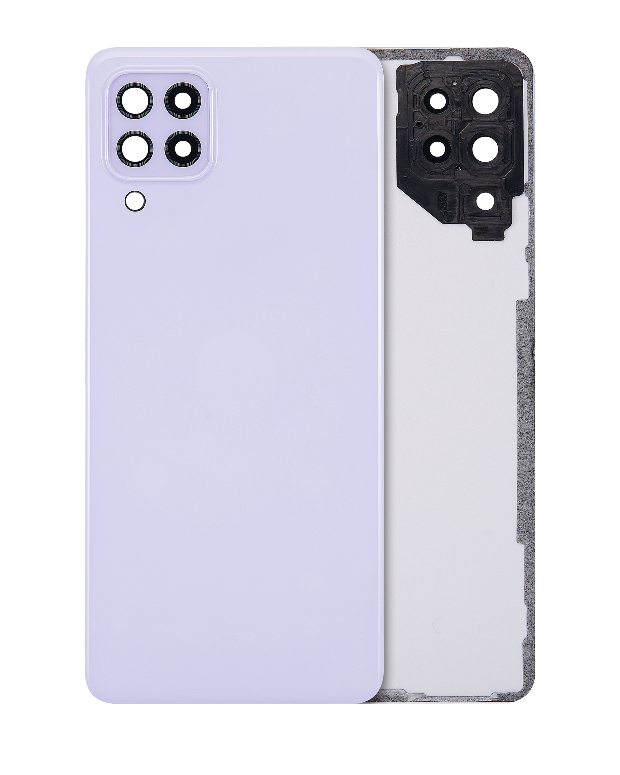 Rückdeckelglas mit Kameraglas für Samsung Galaxy A22 4G (A225 / 2021) (Service Pack) (Black (Schwarz)) – Bild 3