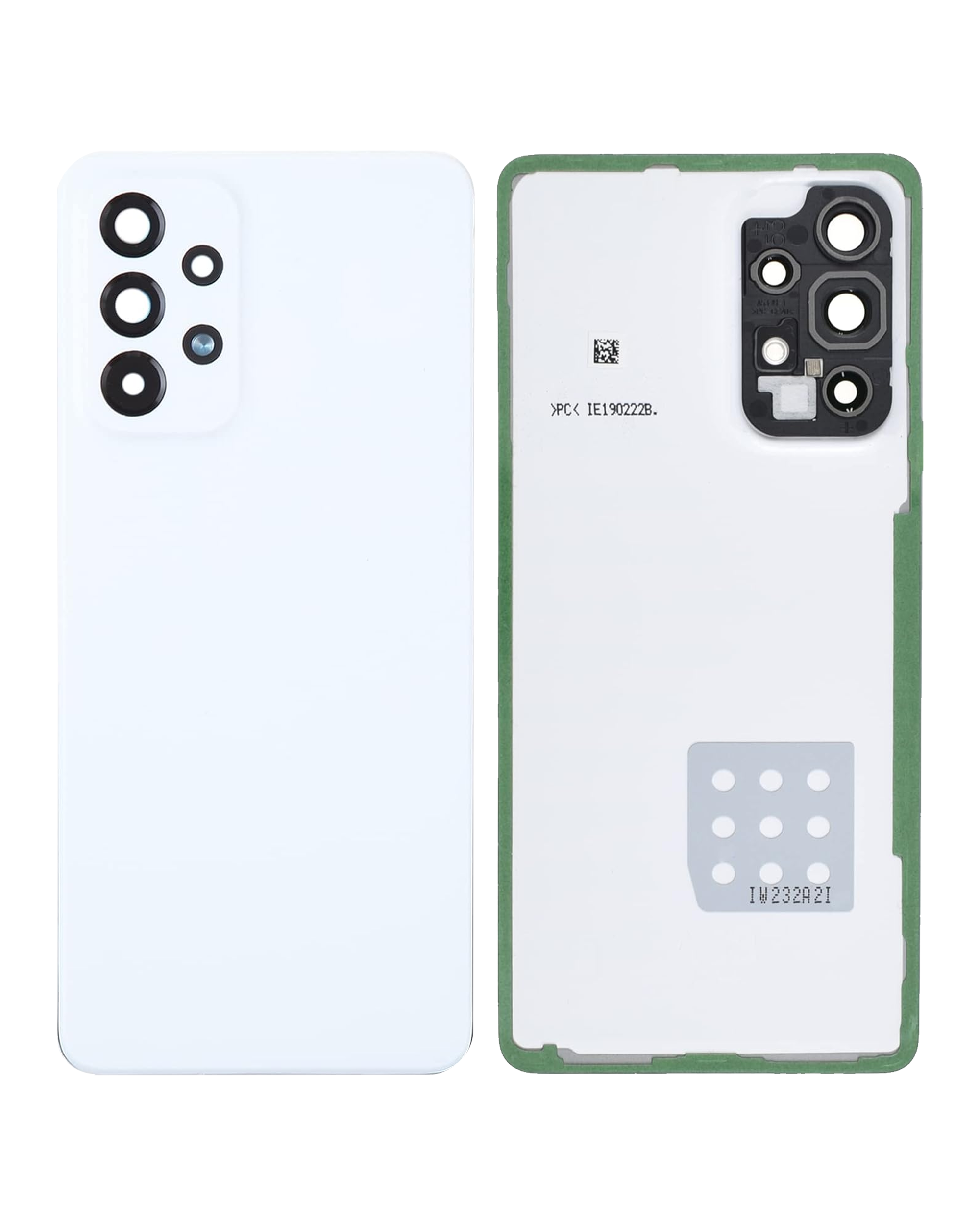 Rückdeckelglas mit Kameraglas für Samsung Galaxy A53 5G (A536 / 2022) (Service Pack) (White (Weiß)) – Bild 4