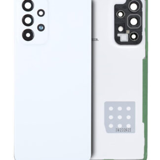 Rückdeckelglas mit Kameraglas für Samsung Galaxy A53 5G (A536 / 2022) (Service Pack) (White (Weiß))
