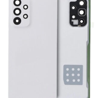 Rückdeckelglas mit Kameraglas für Samsung Galaxy A33 5G (A336 / 2022) (Service Pack) (White (Weiß))
