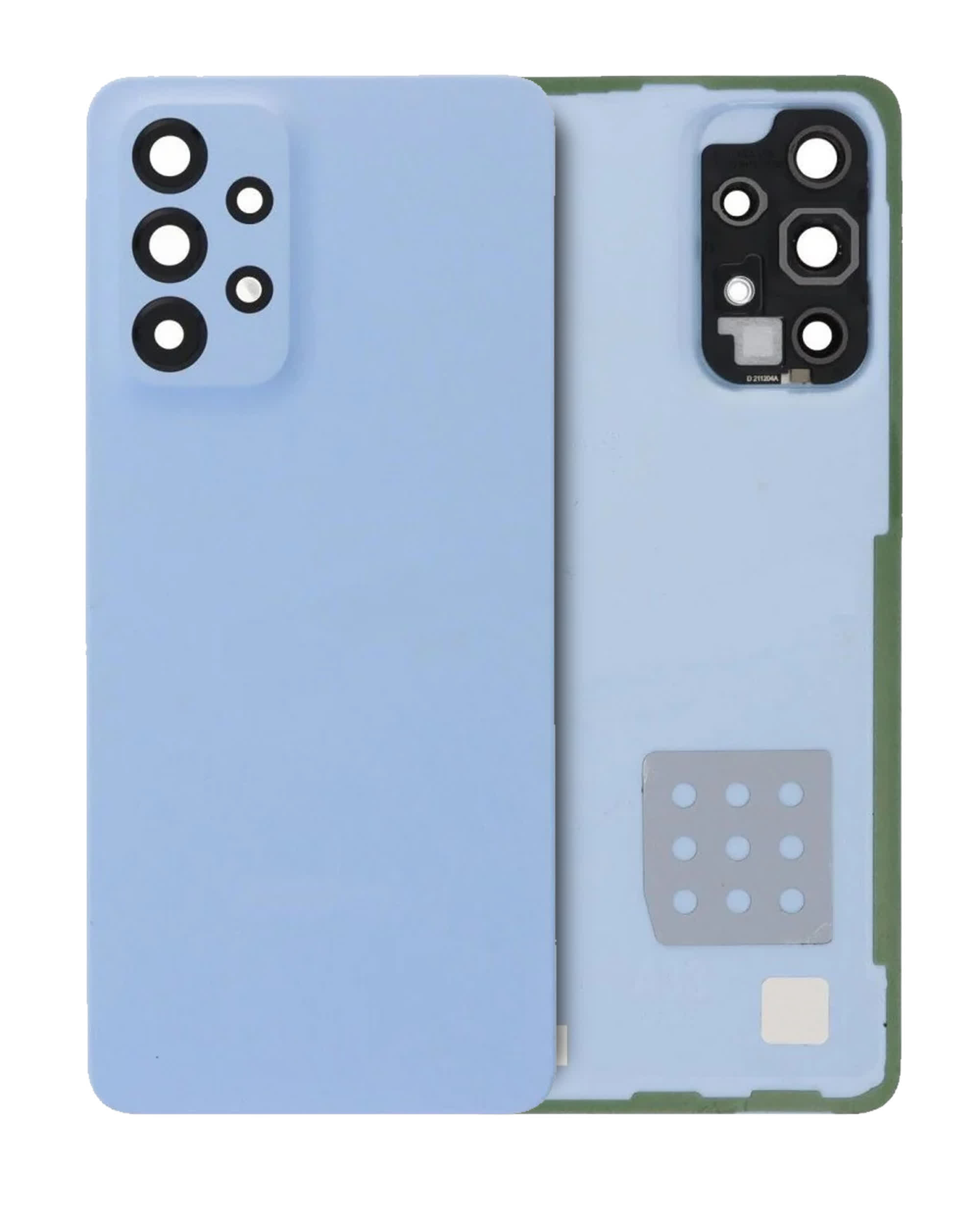 Rückdeckelglas mit Kameraglas für Samsung Galaxy A33 5G (A336 / 2022) (Service Pack) (Blue (Blau))