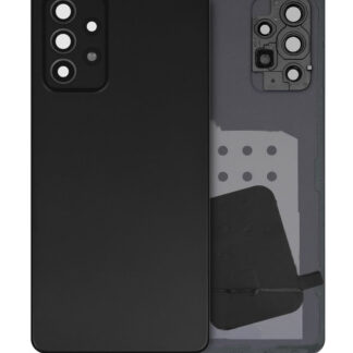 Rückdeckelglas mit Kameraglas für Samsung Galaxy A52s (A528 / 2021) (Service Pack) (Awesome Black)
