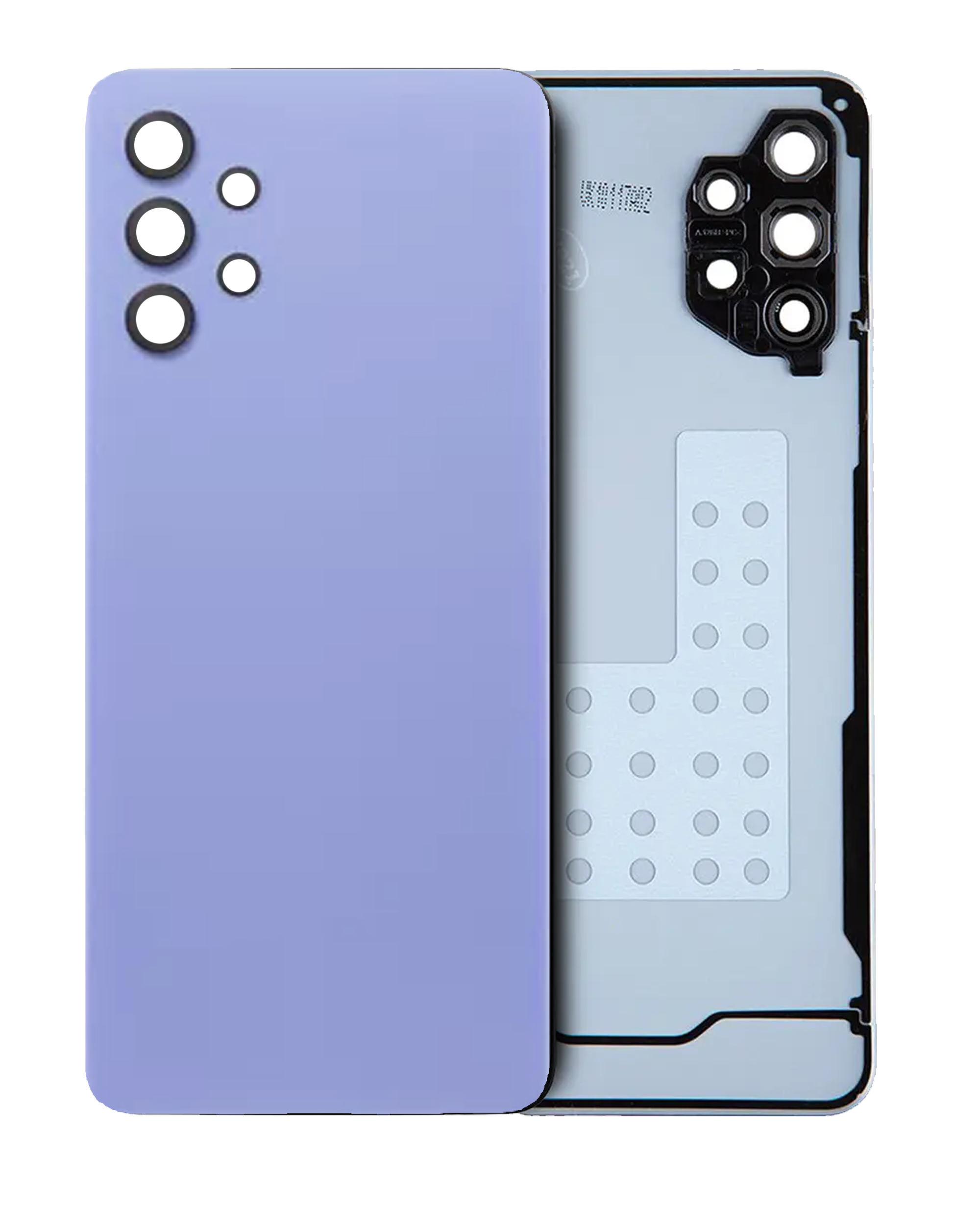 Rückdeckelglas mit Kameraglas für Samsung Galaxy A32 5G (A326 / 2021) (Service Pack) (Awesome Black) – Bild 5