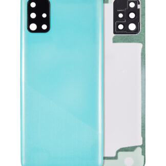 Rückdeckelglas mit Kameraglas für Samsung Galaxy A51 5G (A516 / 2020) (Service Pack) (Blue (Blau))