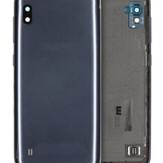 Rückdeckelglas mit Kameraglas für Samsung Galaxy A10 (A105 / 2019) (Service Pack) (Black (Schwarz))