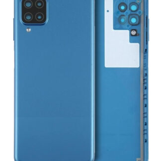 Rückdeckelglas mit Kameraglas für Samsung Galaxy A12 Nacho (A127 / 2021) (Service Pack) (Blue (Blau))