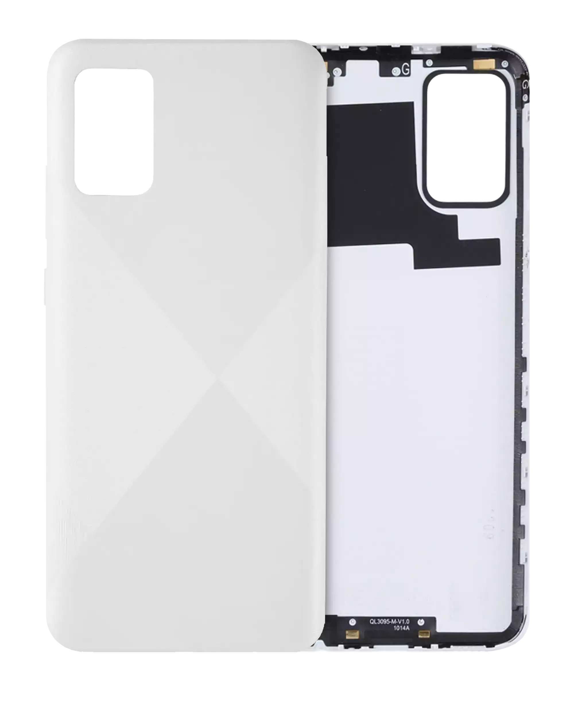 Rückdeckelglas für Samsung Galaxy A02S (A025 / 2020) (Service Pack) (Black (Schwarz)) – Bild 4