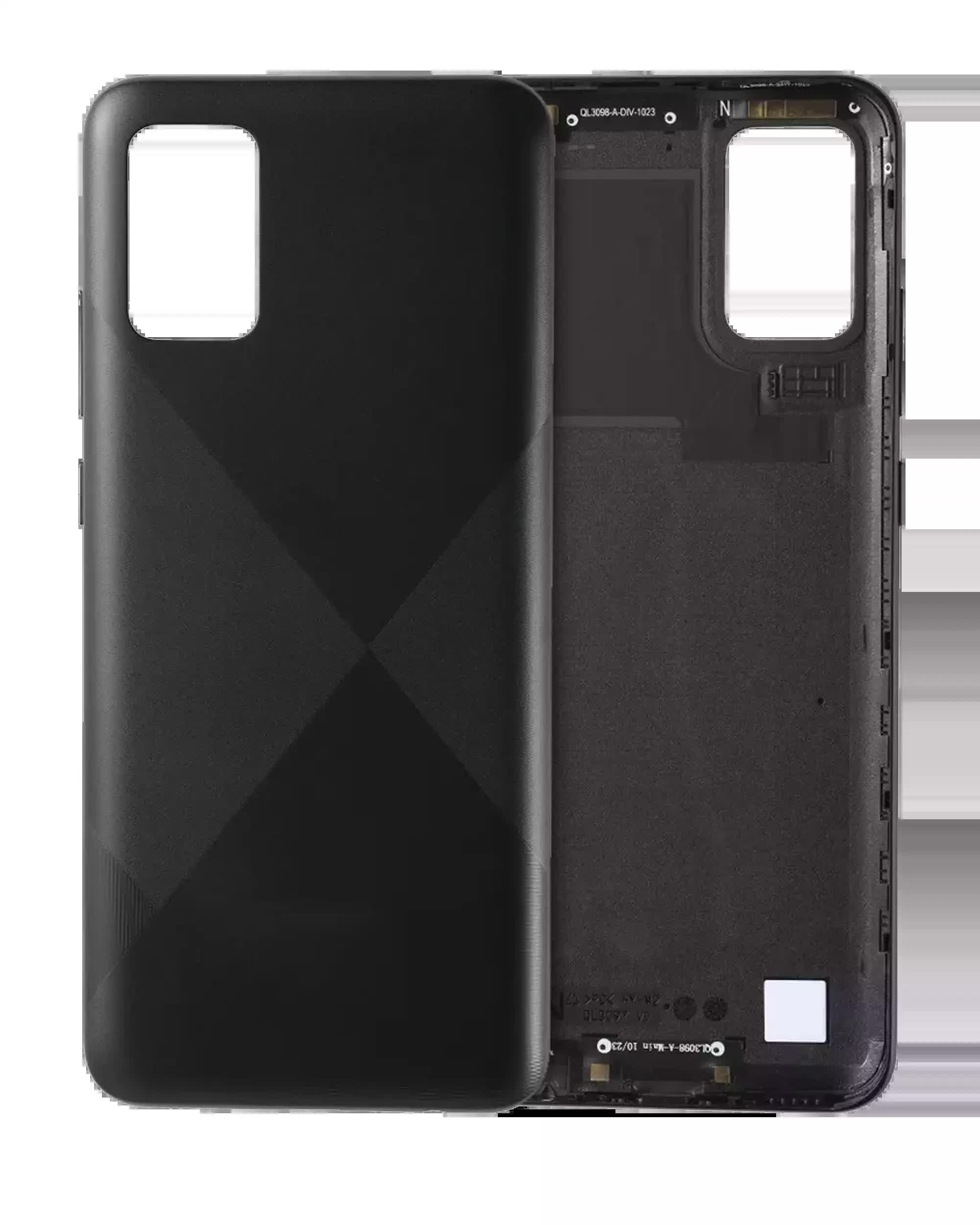 Rückdeckelglas für Samsung Galaxy A02S (A025 / 2020) (Service Pack) (Black (Schwarz))