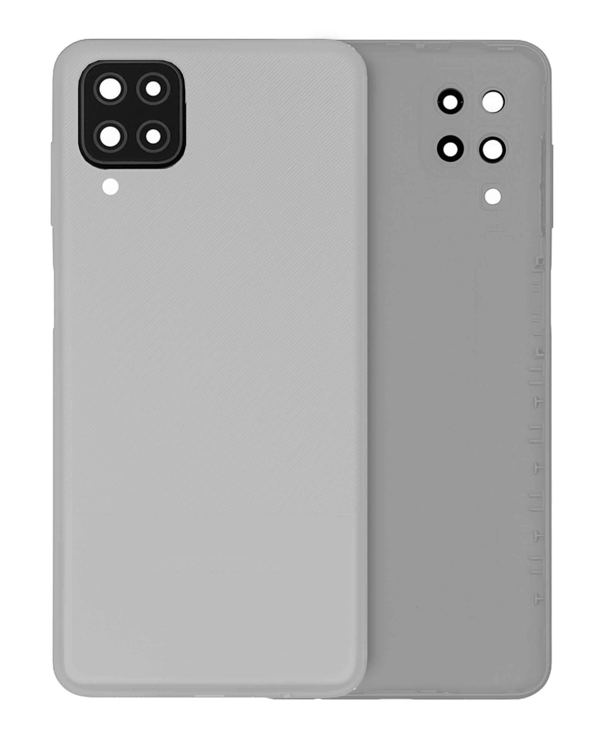 Rückdeckelglas mit Kameraglas für Samsung Galaxy A12 (A125 / 2020) (Service Pack) (White (Weiß))