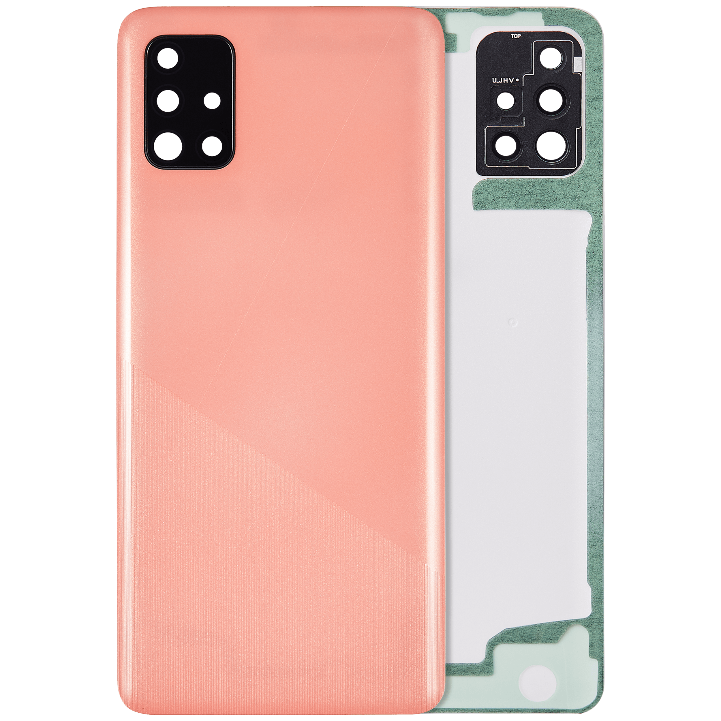 Rückdeckelglas mit Kameraglas für Samsung Galaxy A51 4G (A515 / 2020) (Service Pack) (Prism Crush White) – Bild 4