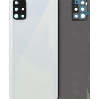 Rückdeckelglas mit Kameraglas für Samsung Galaxy A51 4G (A515 / 2020) (Service Pack) (Prism Crush White)