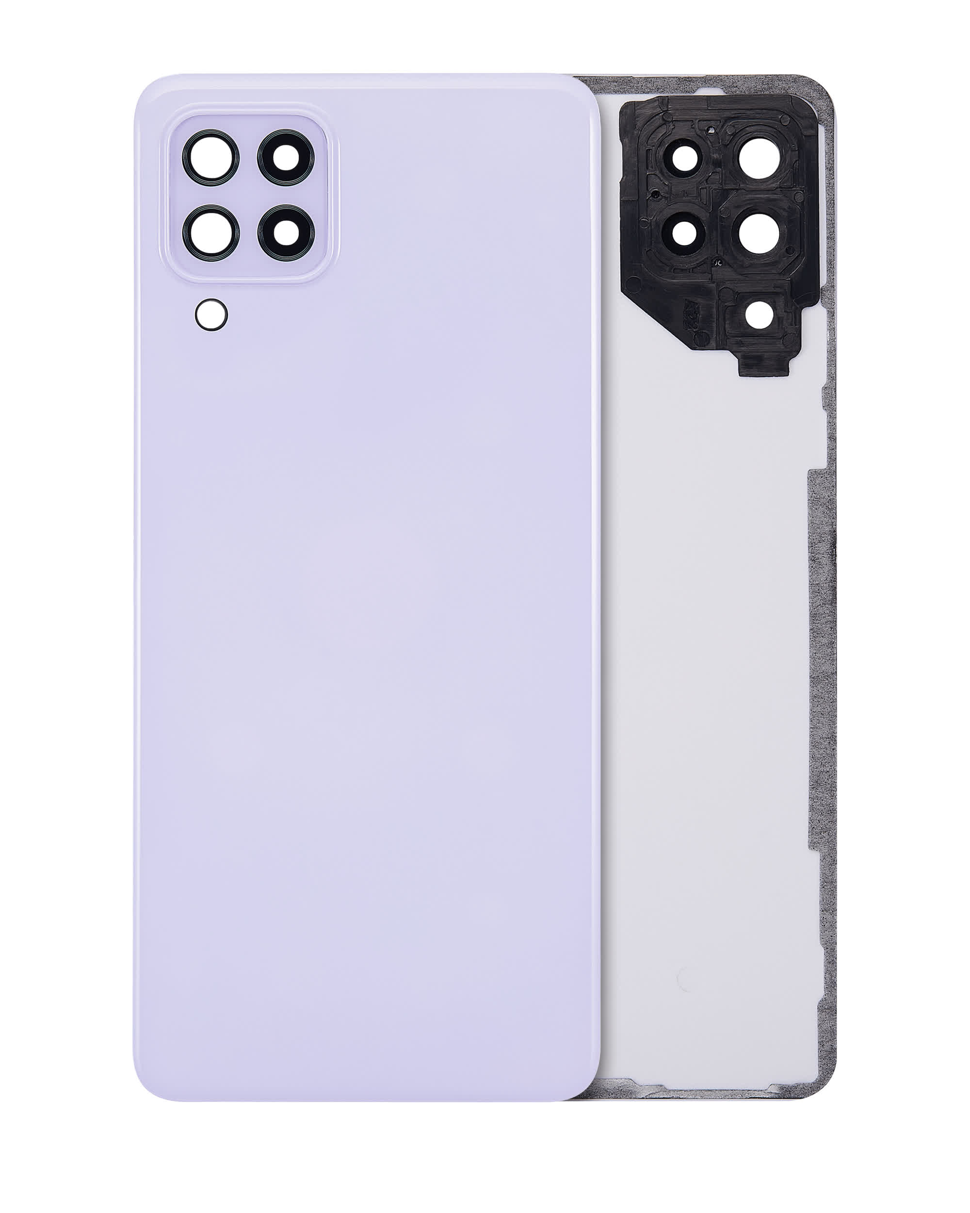 Rückdeckelglas mit Kameraglas für Samsung Galaxy A22 4G (A225 / 2021) (Service Pack) (Violet (Violett))