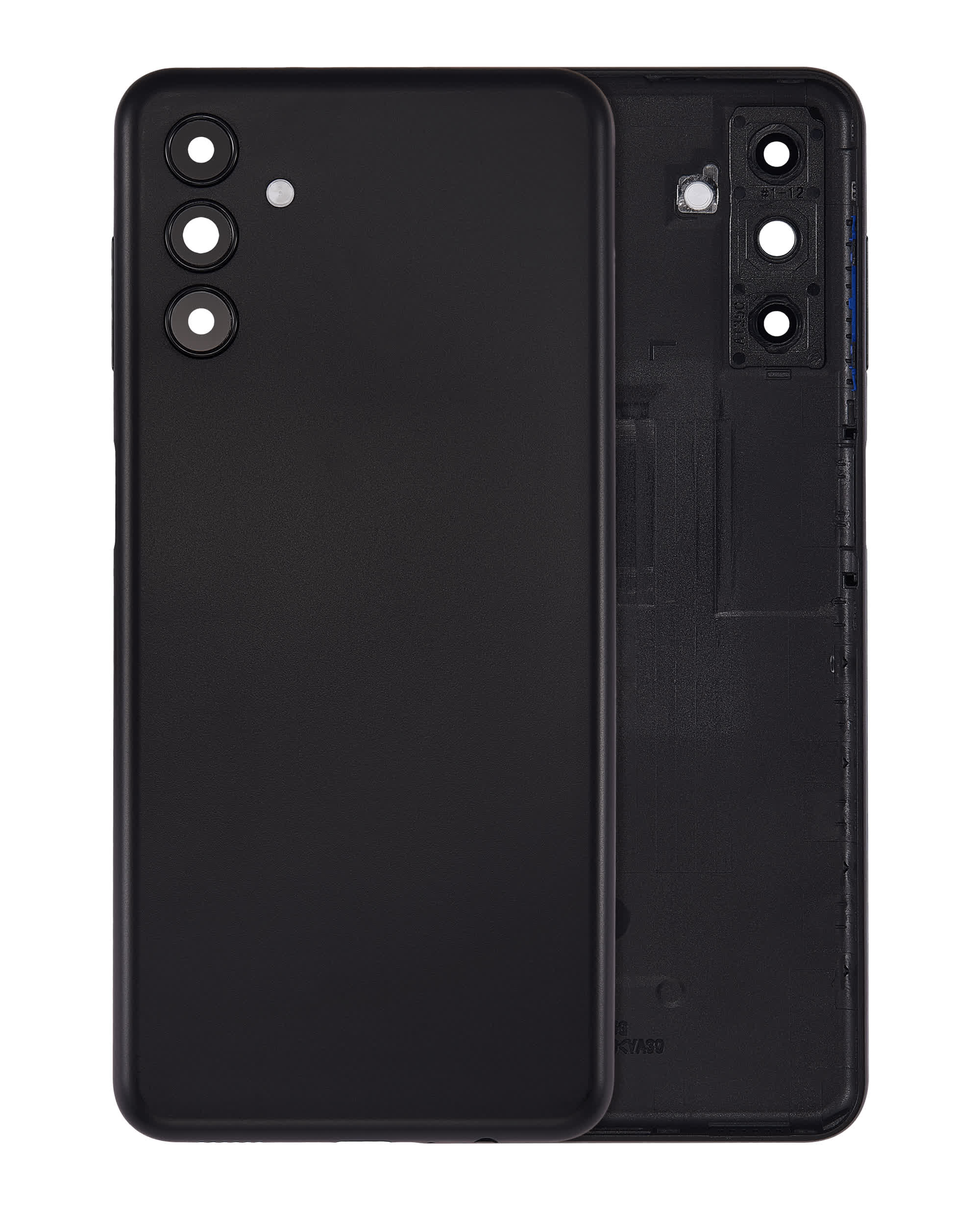 Rückdeckelglas mit Kameraglas für Samsung Galaxy A13 5G (A136 / 2021) (Service Pack) (Black (Schwarz))