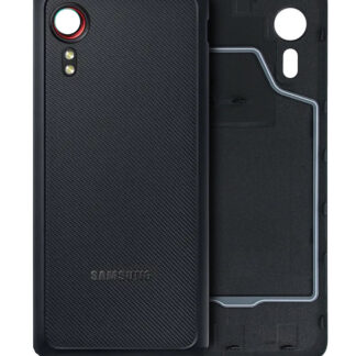 Rückdeckelglas mit Kameraglas für Samsung Galaxy Xcover 5 (Service Pack) (Black (Schwarz))