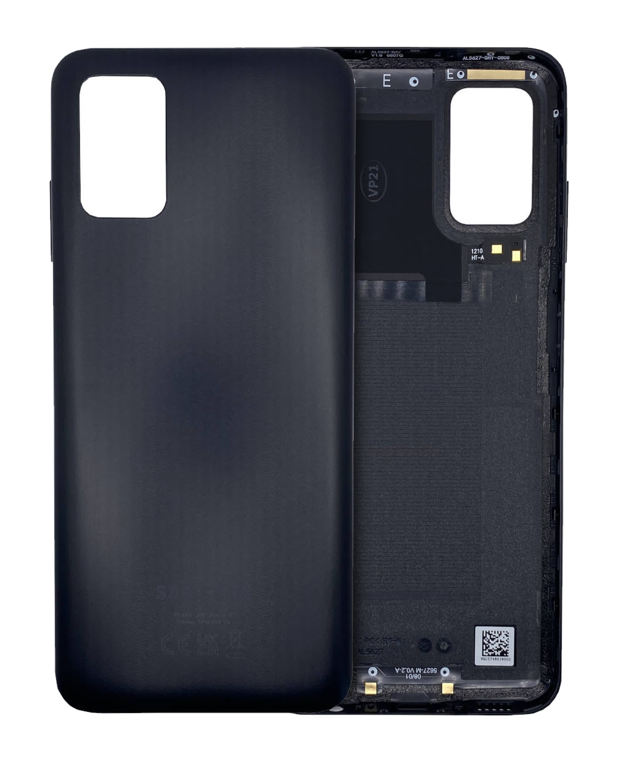 Rückdeckelglas für Samsung Galaxy A03S (A037M / 2021) (Service Pack) (Black (Schwarz))