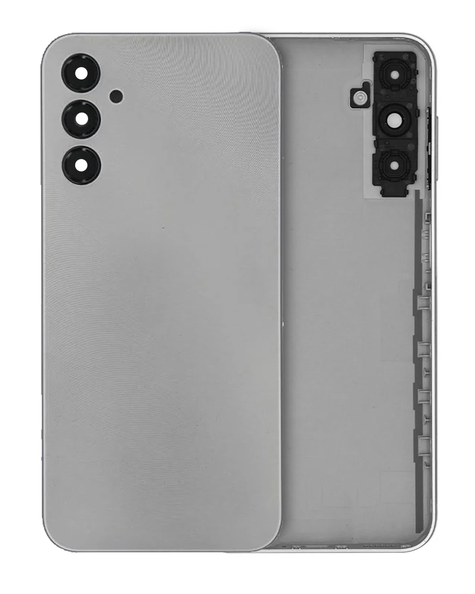Rückdeckelglas mit Kameraglas für Samsung Galaxy A14 4G (A145 / 2023) (Service Pack) (Silver (Silber))