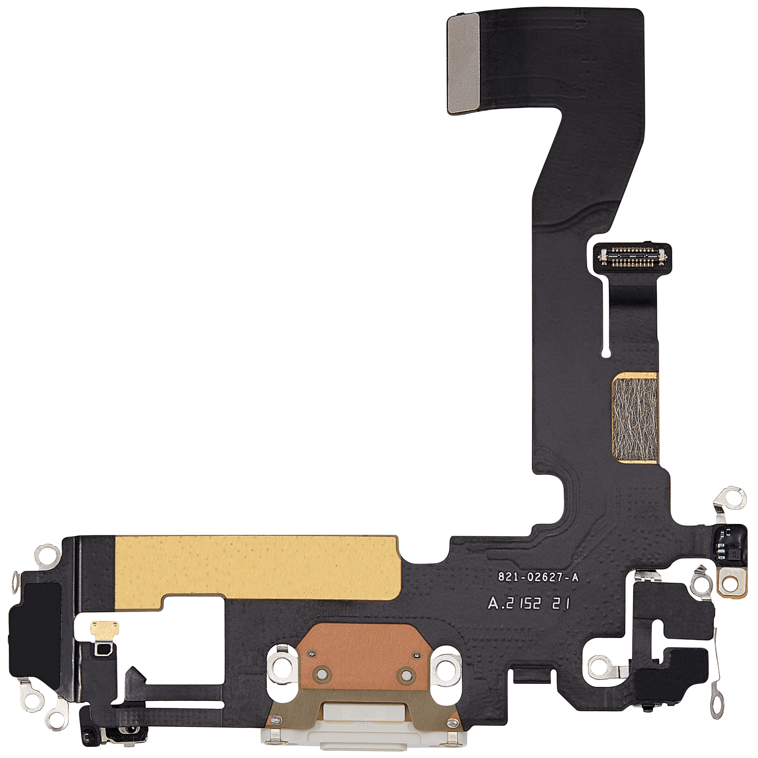 Ladebuchse Flexkabel für iPhone 12 (ausgebautes Originalteil) (White (Weiß)) – Bild 3