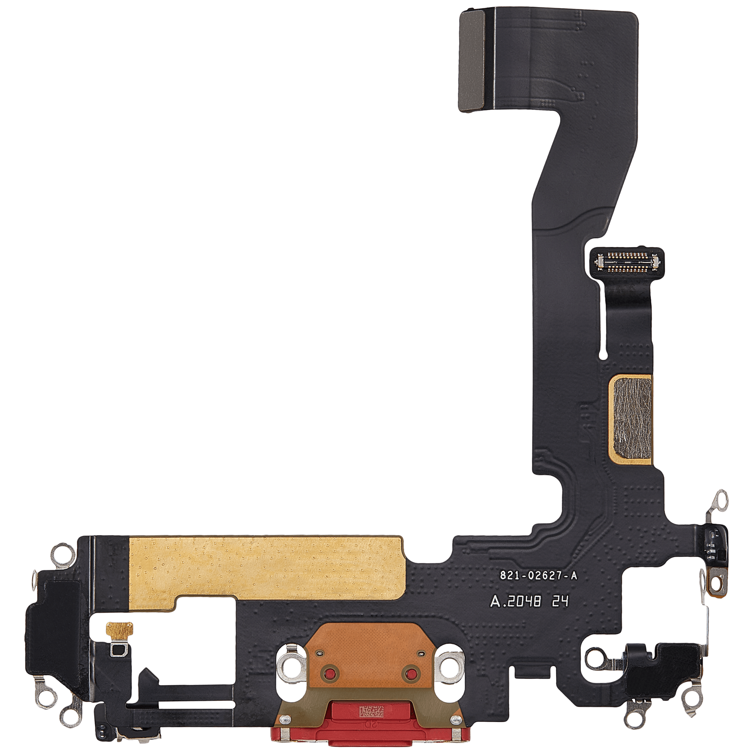 Ladebuchse Flexkabel für iPhone 12 (ausgebautes Originalteil) (Red (Rot)) – Bild 3