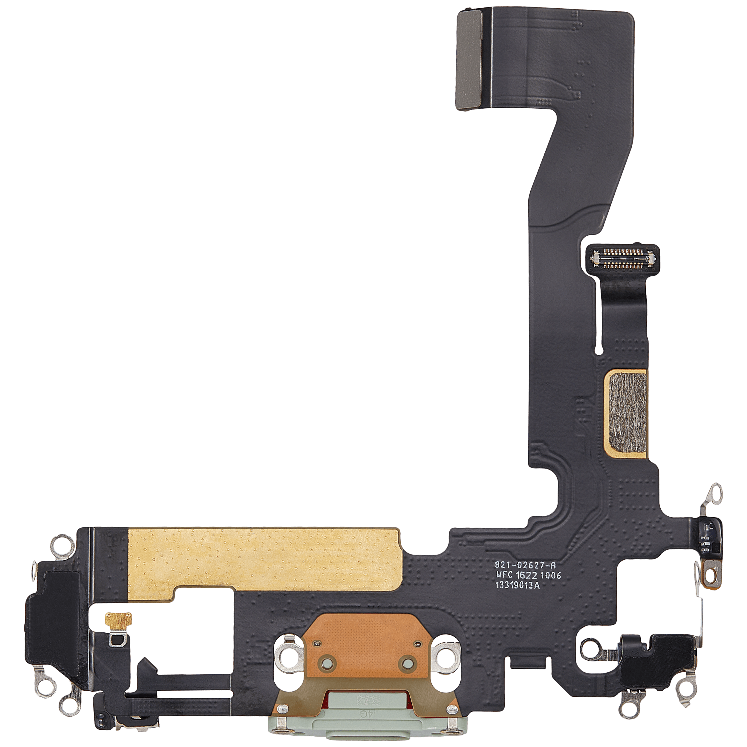 Ladebuchse Flexkabel für iPhone 12 (ausgebautes Originalteil) (Green (Grün)) – Bild 3