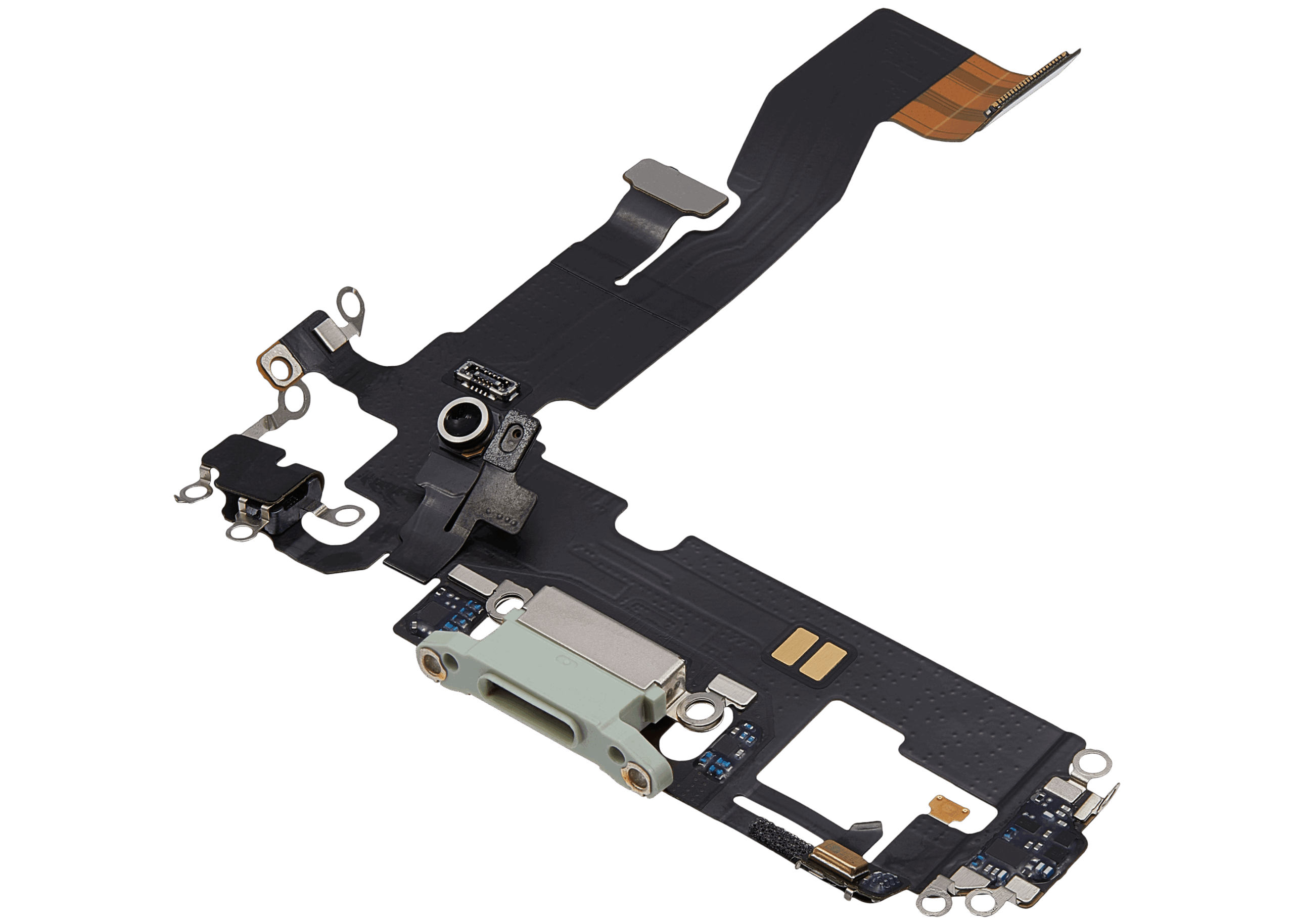 Ladebuchse Flexkabel für iPhone 12 (ausgebautes Originalteil) (Green (Grün)) – Bild 4