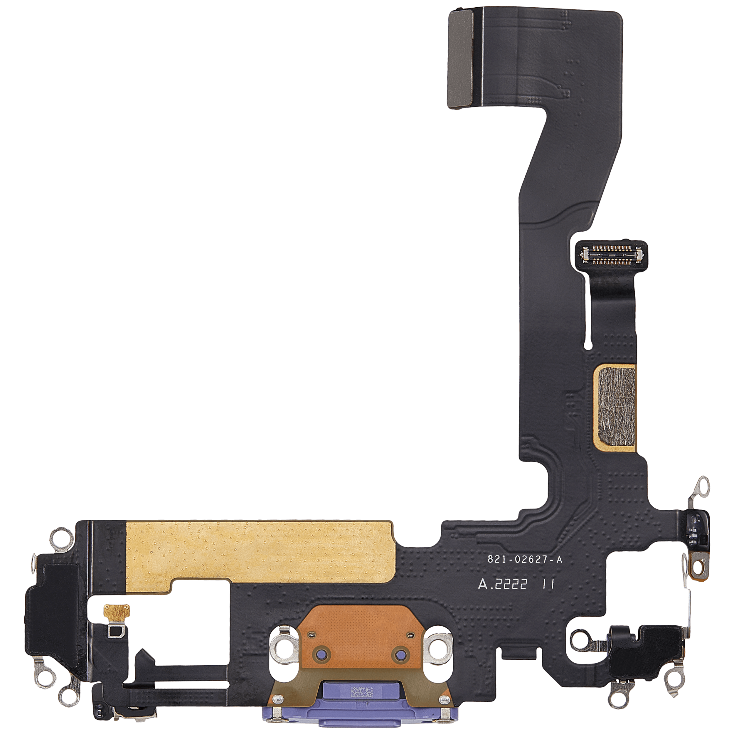 Ladebuchse Flexkabel für iPhone 12 (ausgebautes Originalteil) (Purple (Violett)) – Bild 3