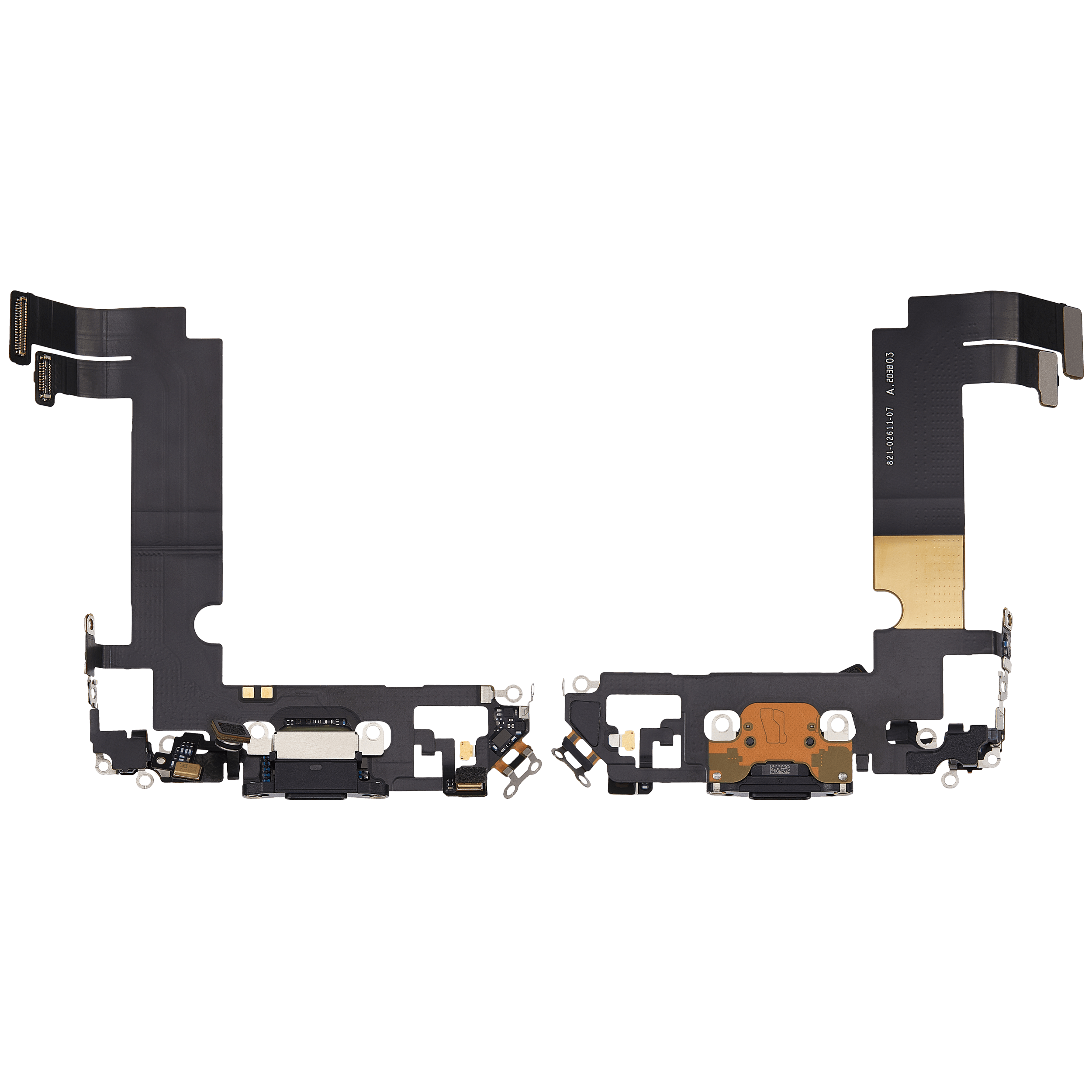 Ladebuchse Flexkabel für iPhone 12 Mini (ausgebautes Originalteil) (Black (Schwarz)) – Bild 2