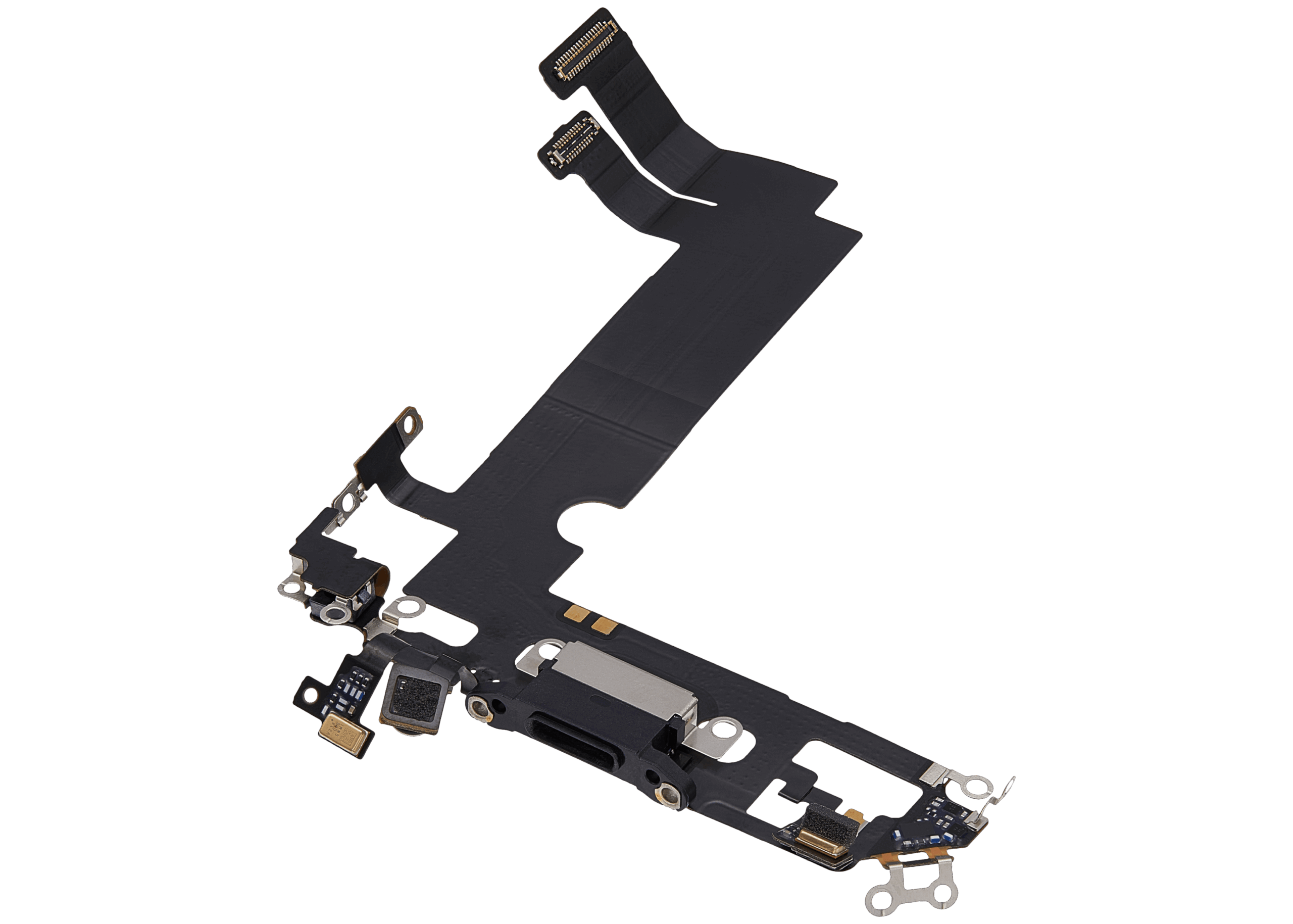 Ladebuchse Flexkabel für iPhone 12 Mini (ausgebautes Originalteil) (Black (Schwarz)) – Bild 4