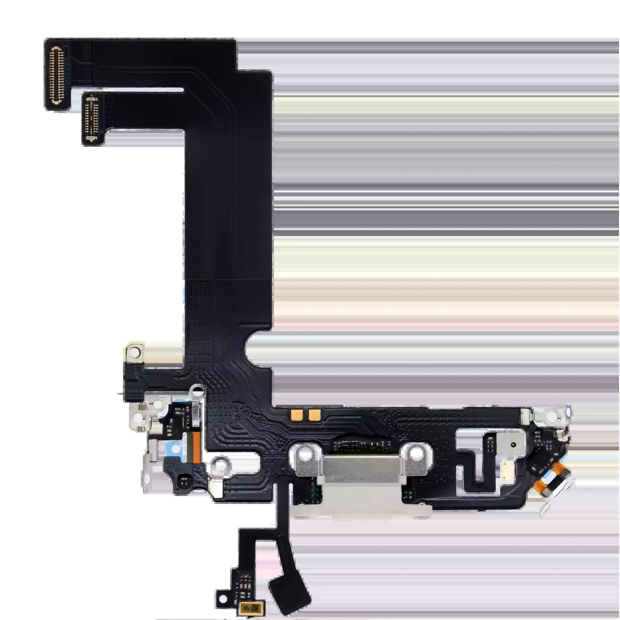 Ladebuchse Flexkabel für iPhone 12 Mini (ausgebautes Originalteil) (White (Weiß))