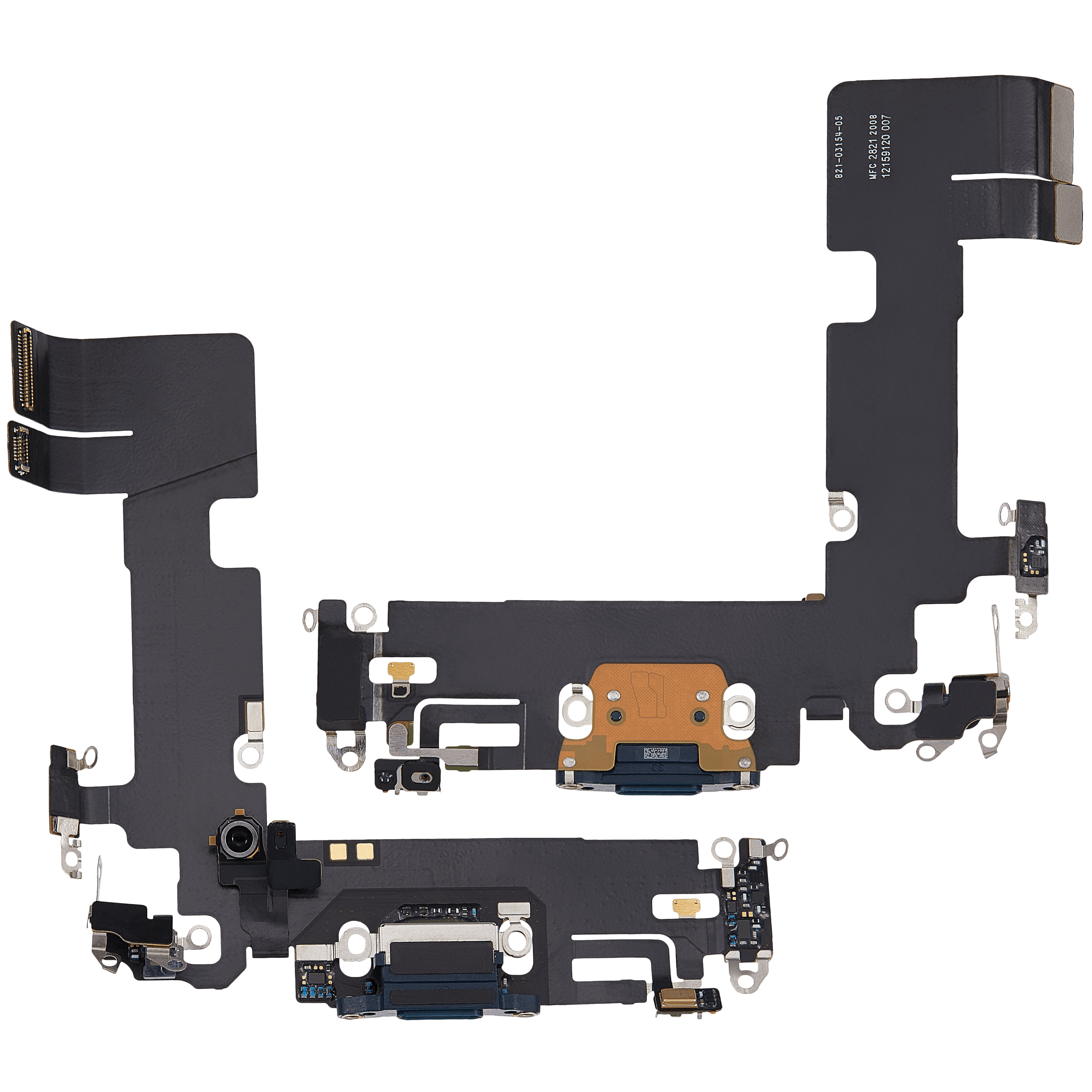 Ladebuchse Flexkabel für iPhone 13 (ausgebautes Originalteil) (Midnight) – Bild 2